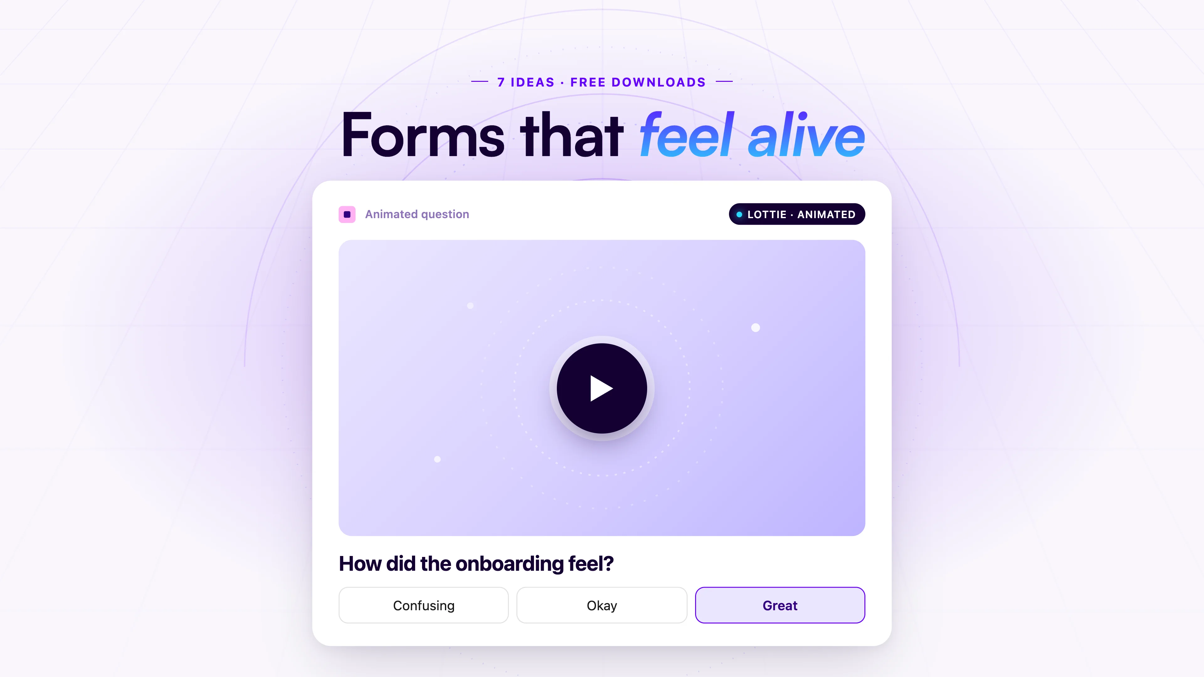 7 Lottie Animations & Survey GIF Ideas to Make Your Forms Feel Alive (Free Downloads)