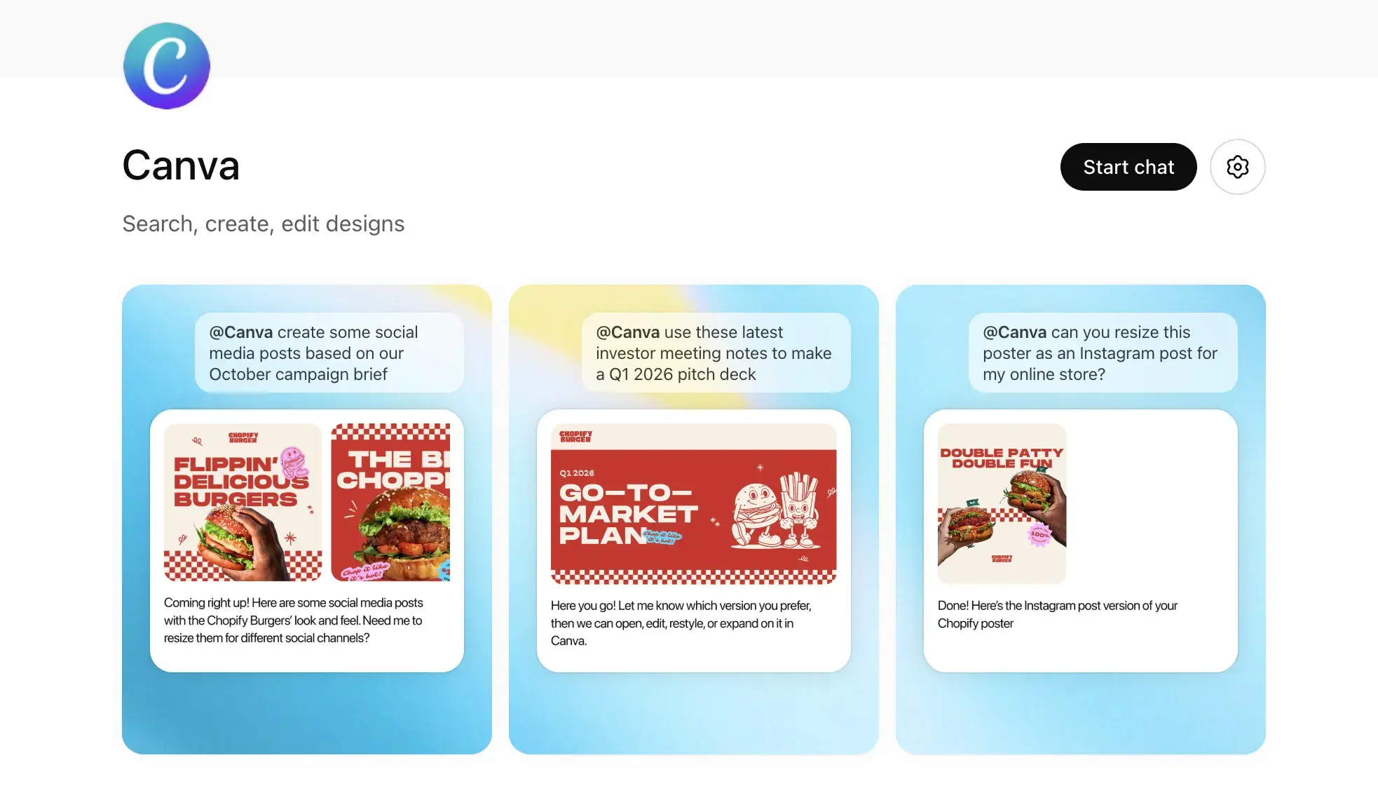 Canva app in the Chatgpt apps directory