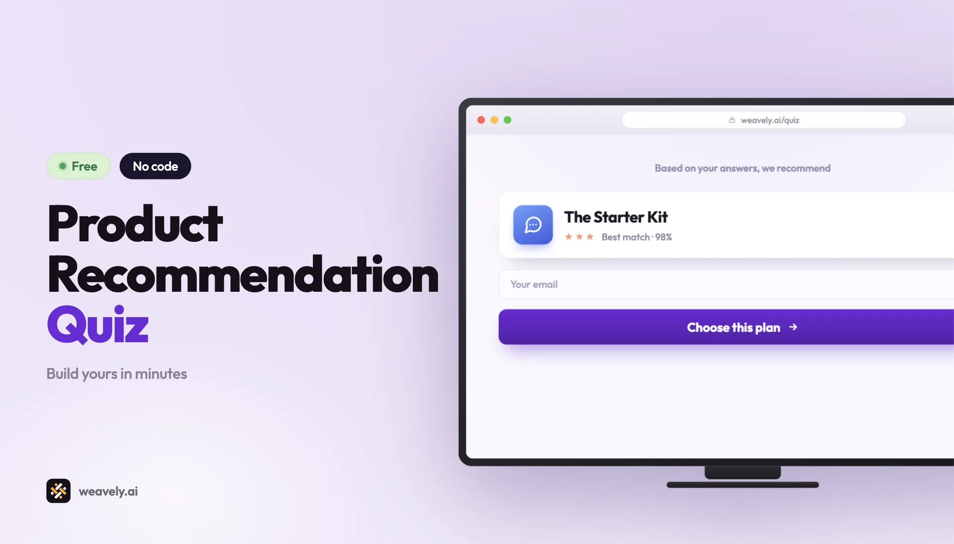 How to create a product recommendation quiz from one prompt