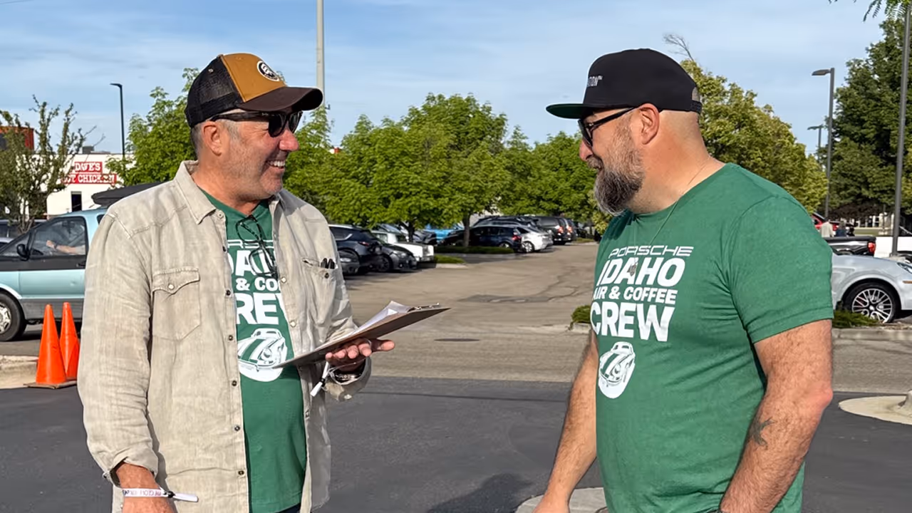 Live acoustic musician performing at Idaho Air & Coffee event.