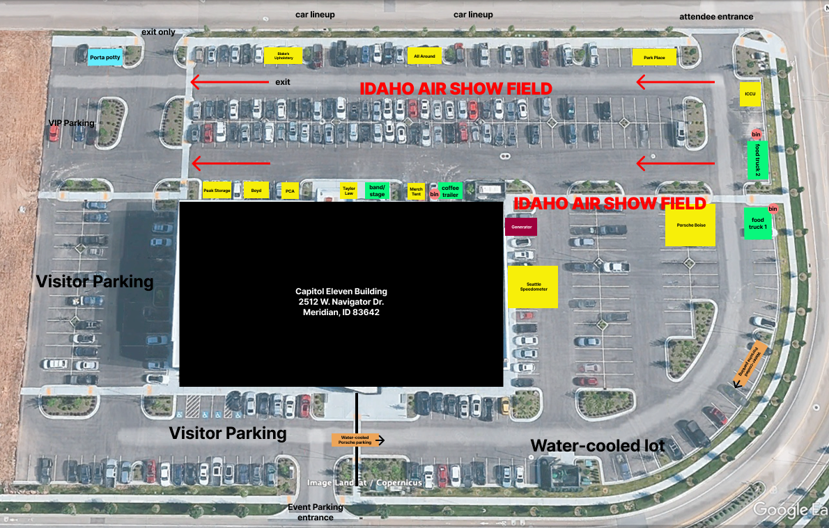 Boise Idaho skyline near Idaho Air event location.