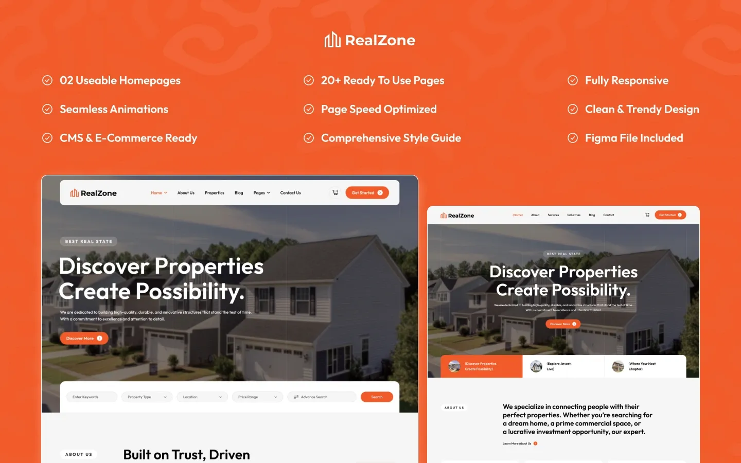 RealZone — Emlak Webflow örneği