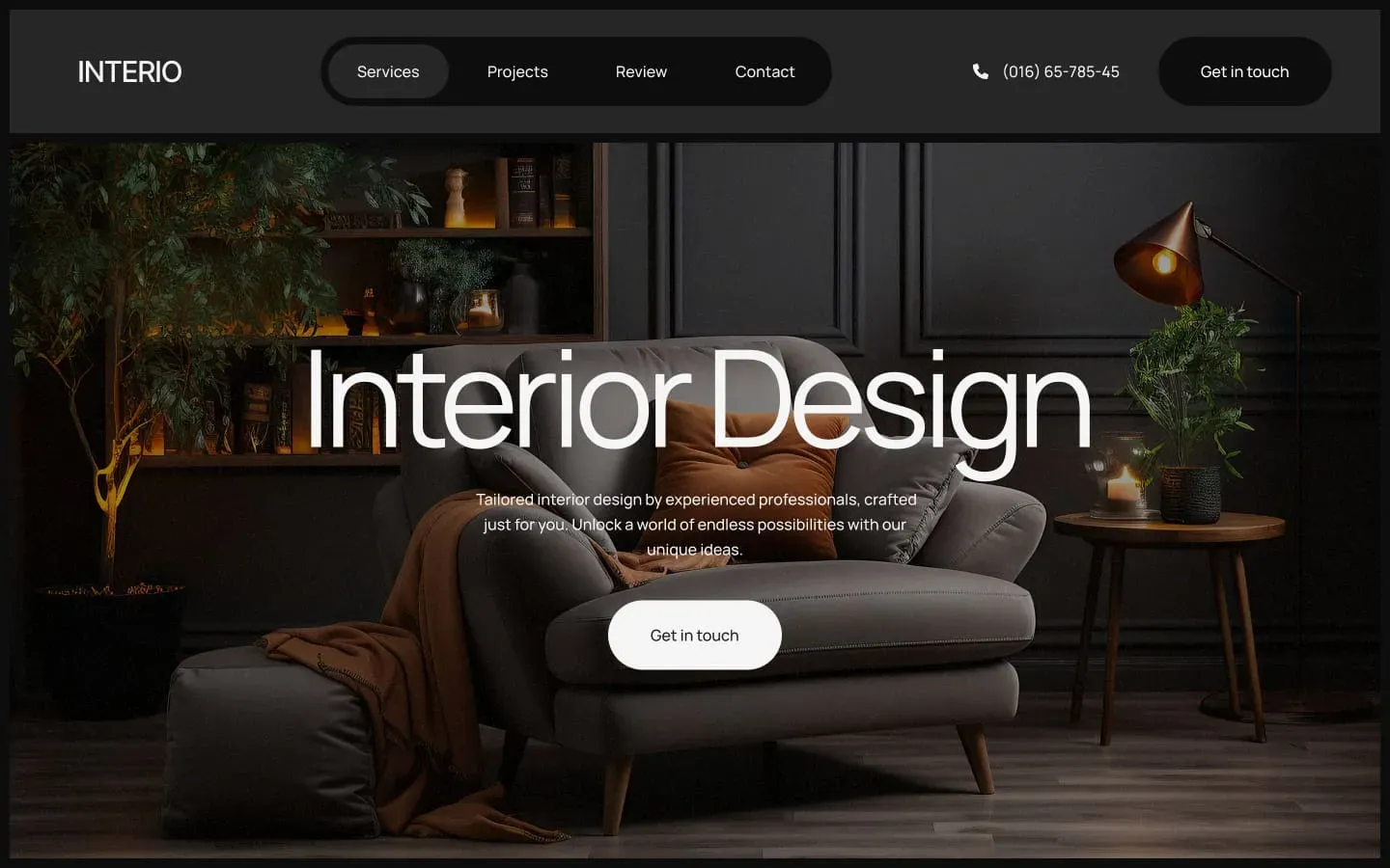 Interio DB — Kurumsal Webflow örneği