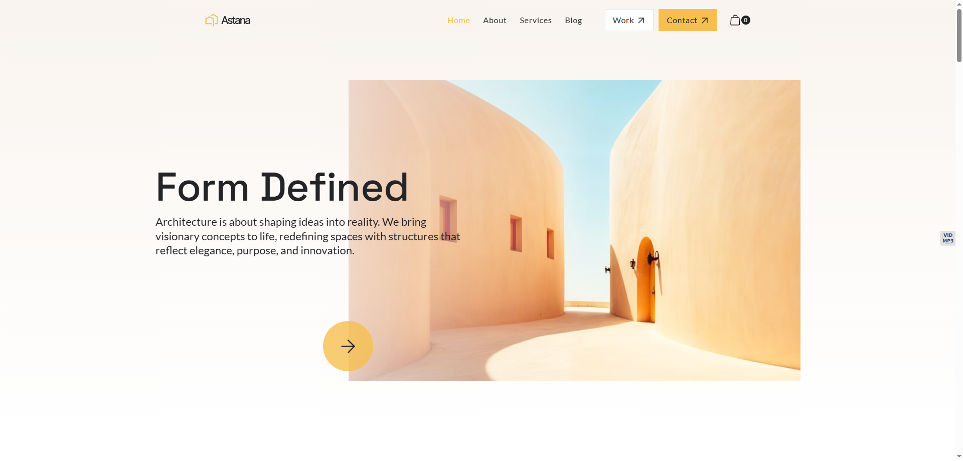 AstanaArch — Kurumsal Webflow örneği