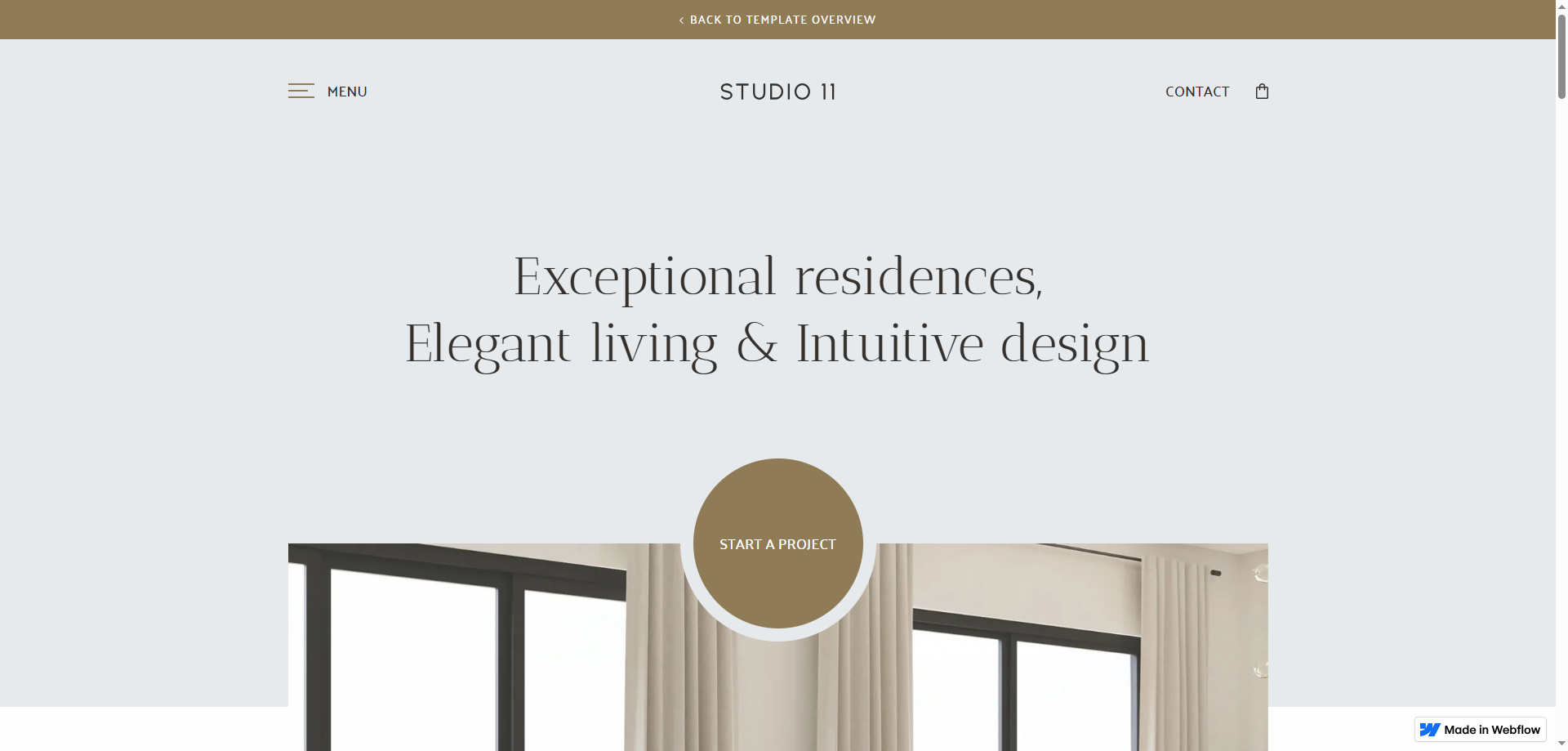 Studio 11 — Kurumsal Webflow örneği