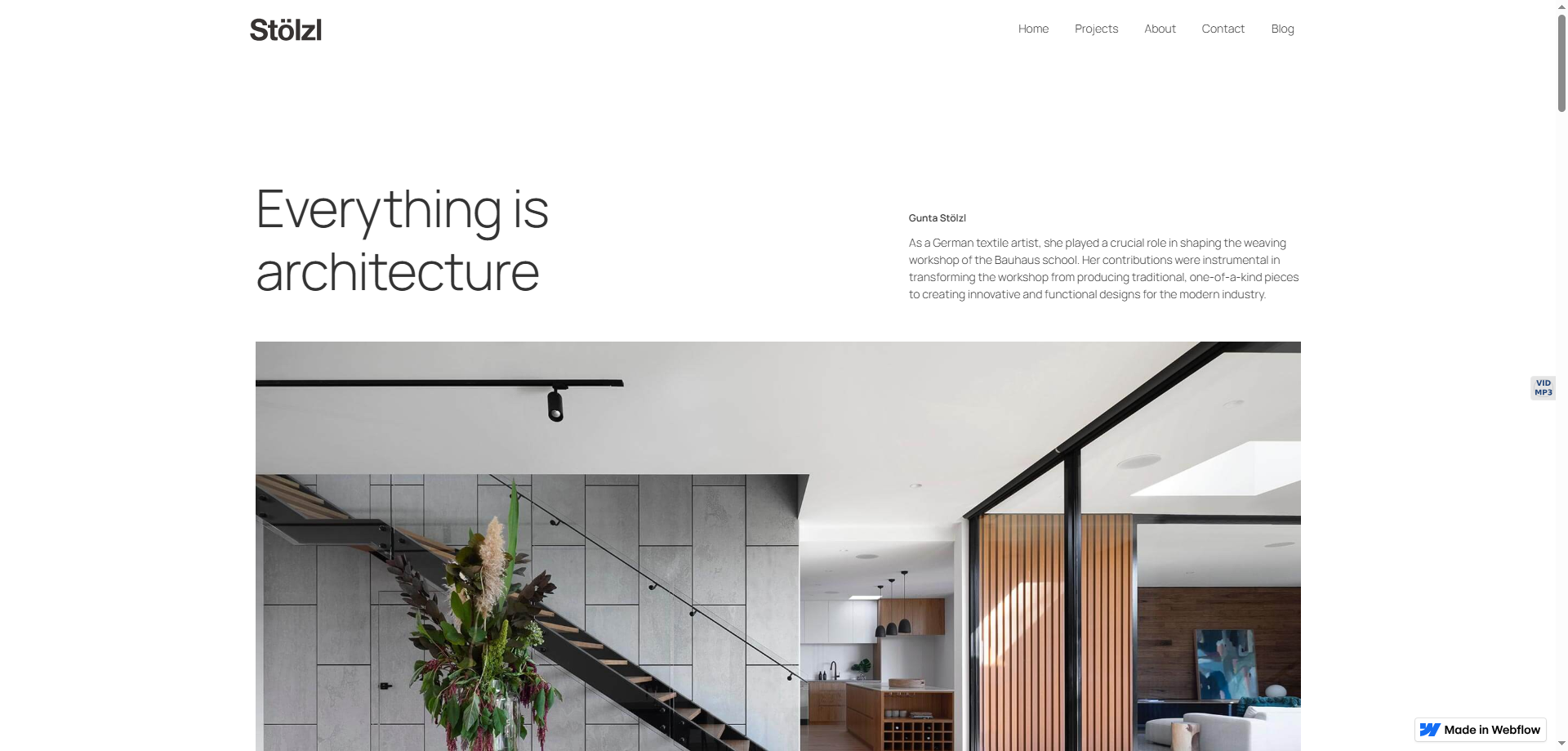 Stolzl — Kurumsal Webflow örneği