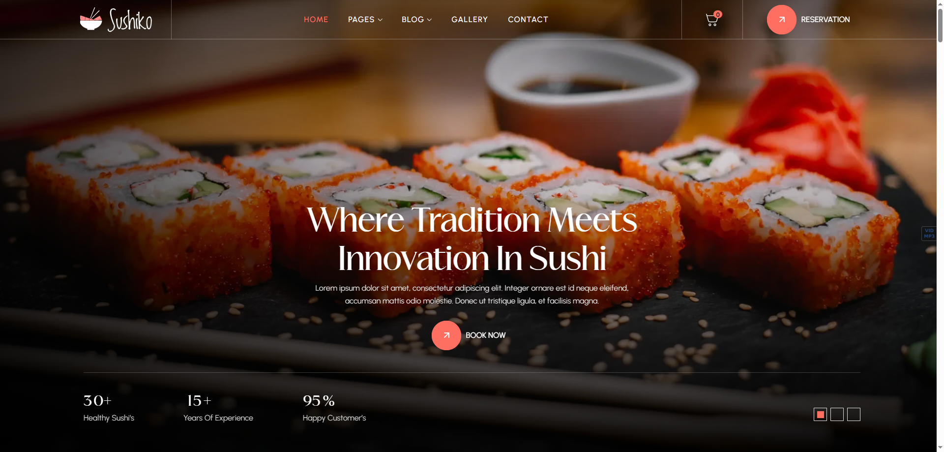 Sushiko — Kurumsal Webflow örneği
