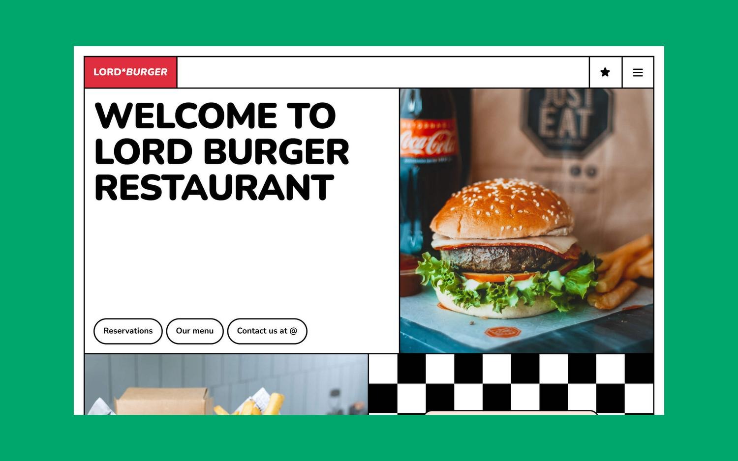 Lord Burger — Kurumsal Webflow örneği