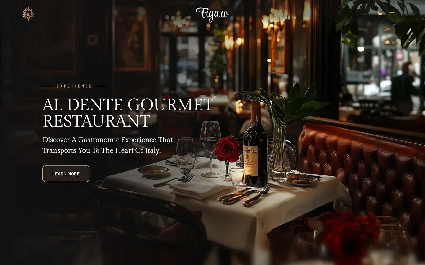 Figaro Ristorante — Kurumsal Webflow örneği
