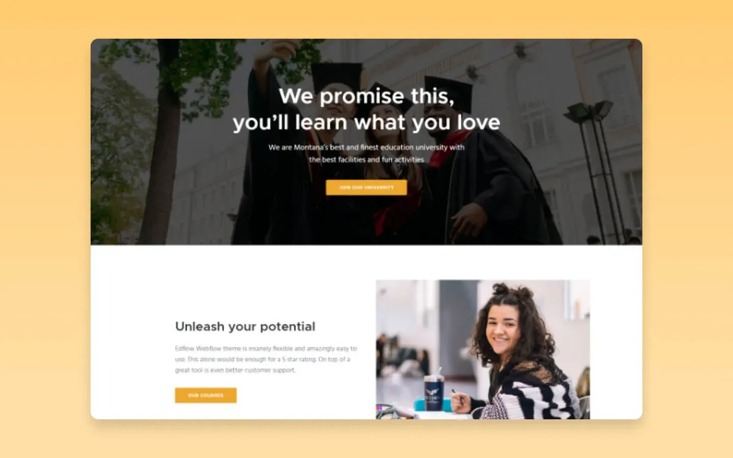 EduFlow — Kurumsal Webflow örneği