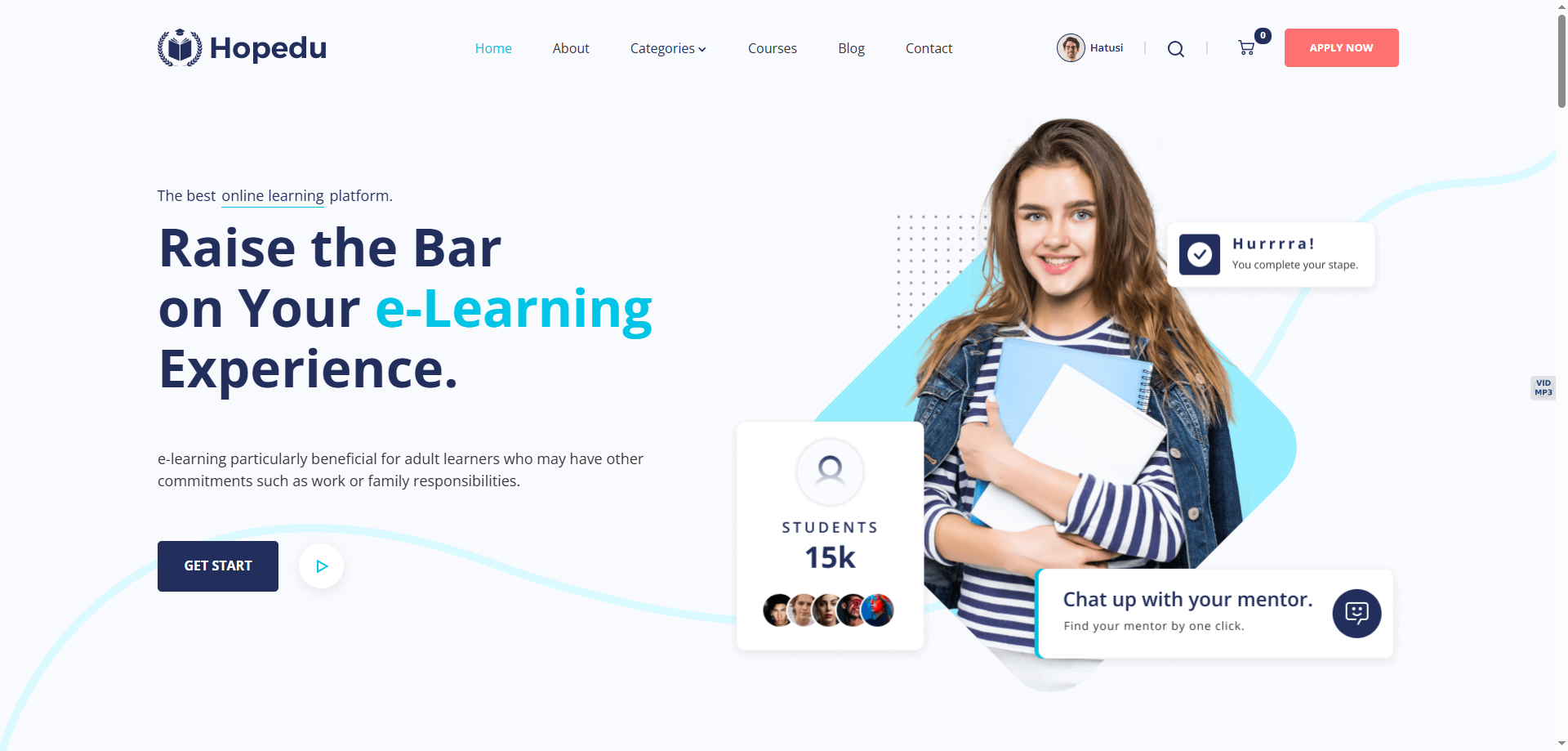 Hopedu — Kurumsal Webflow örneği