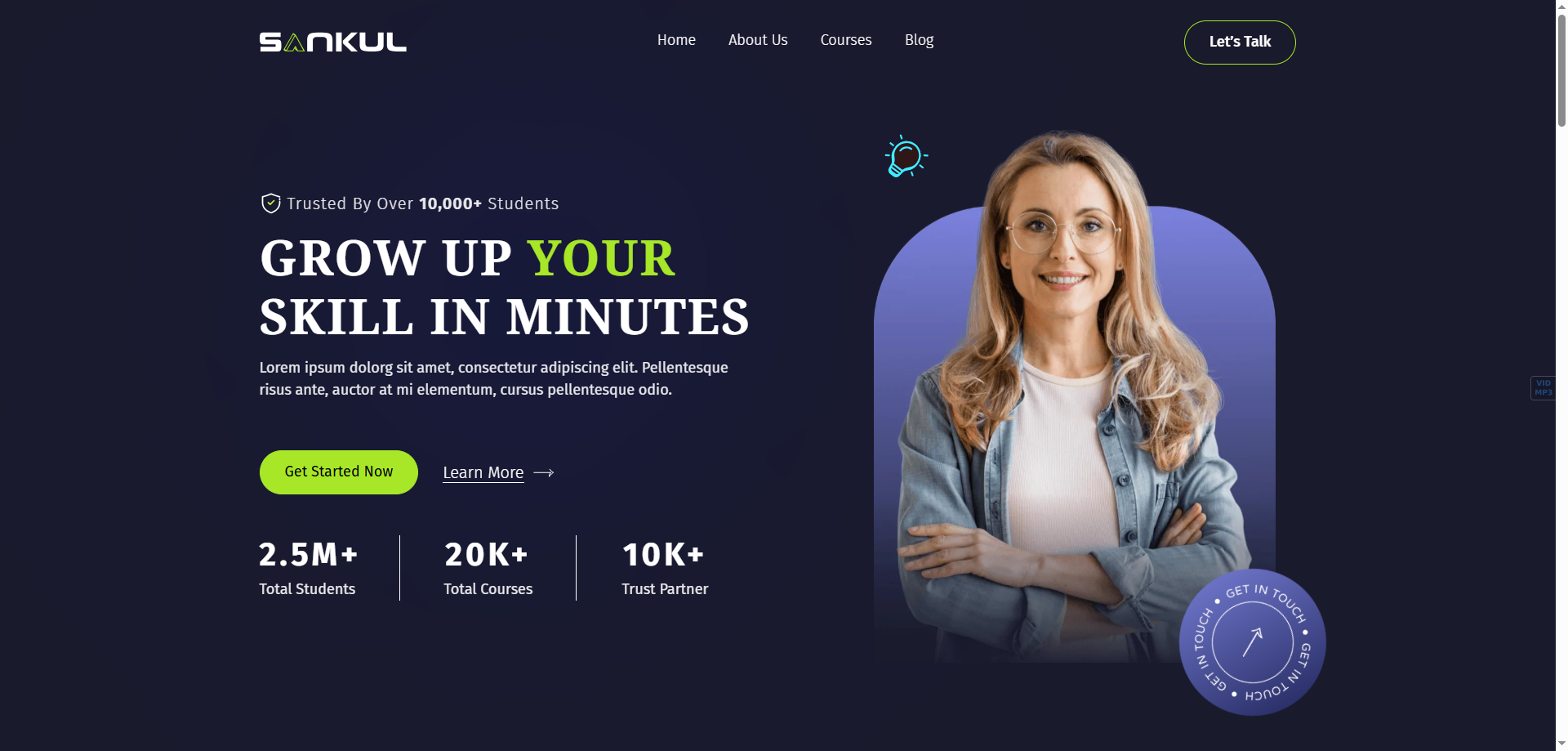 Sankul — Kurumsal Webflow örneği