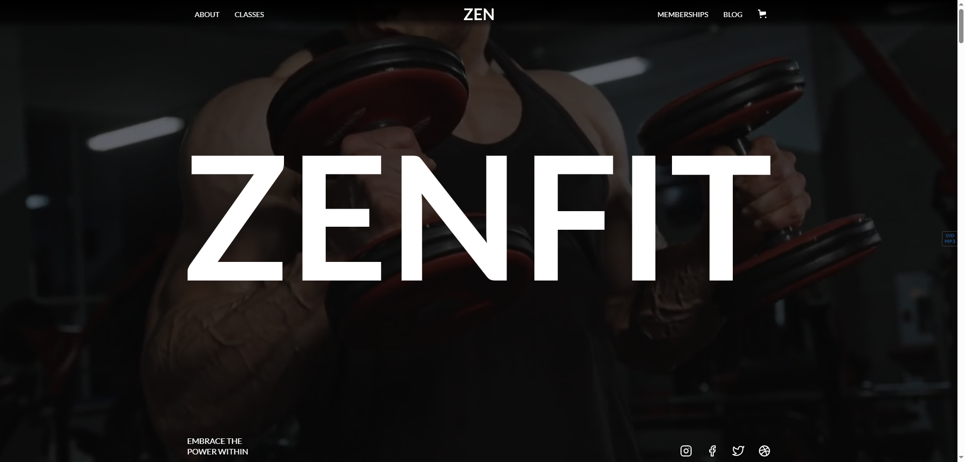 ZenFit — Kurumsal Webflow örneği