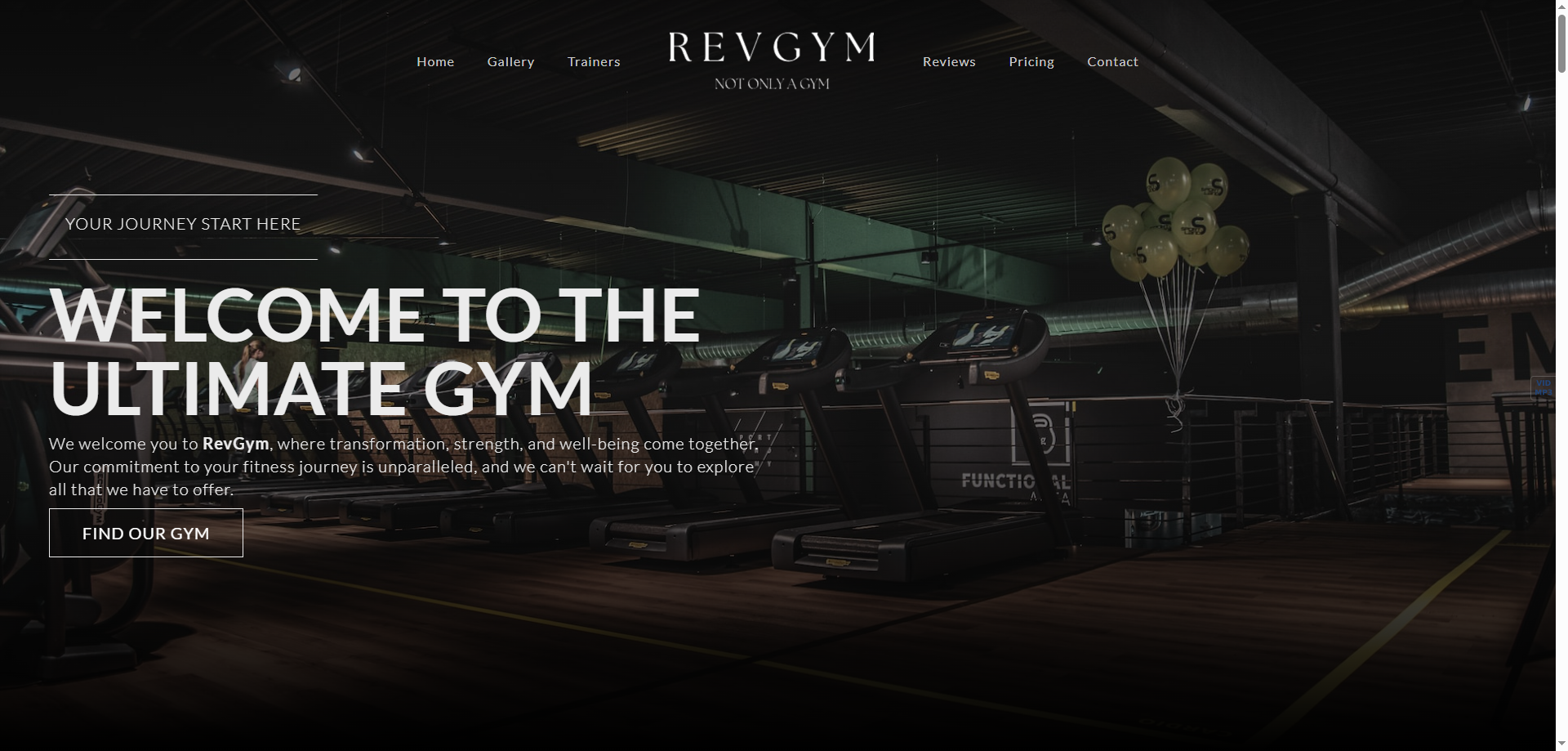 Revgym — Kurumsal Webflow örneği