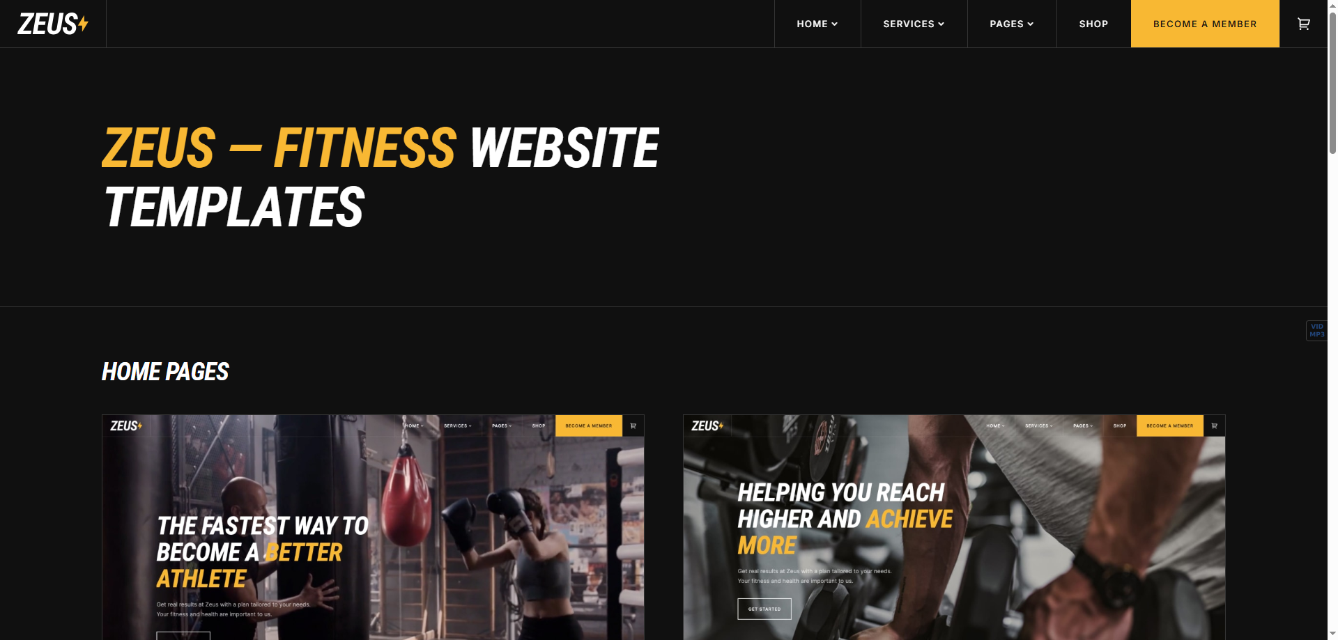 Zeus — Kurumsal Webflow örneği