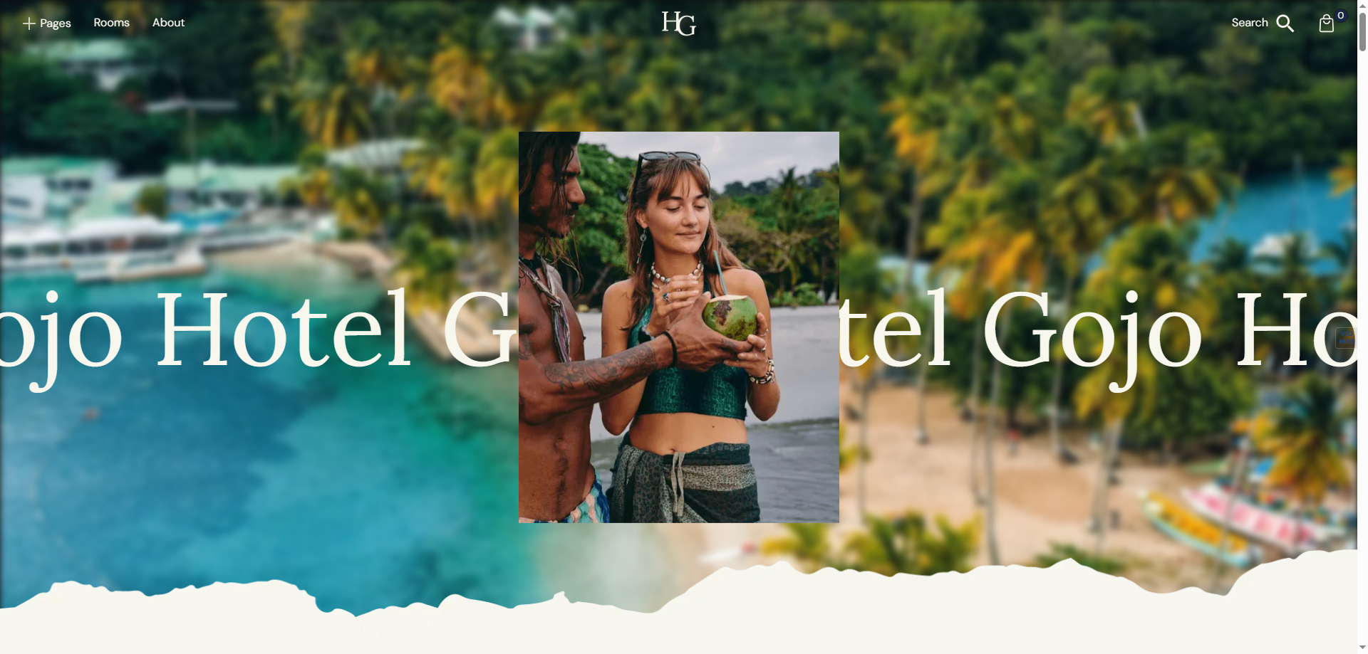 Hotel Gojo — Otel Webflow örneği