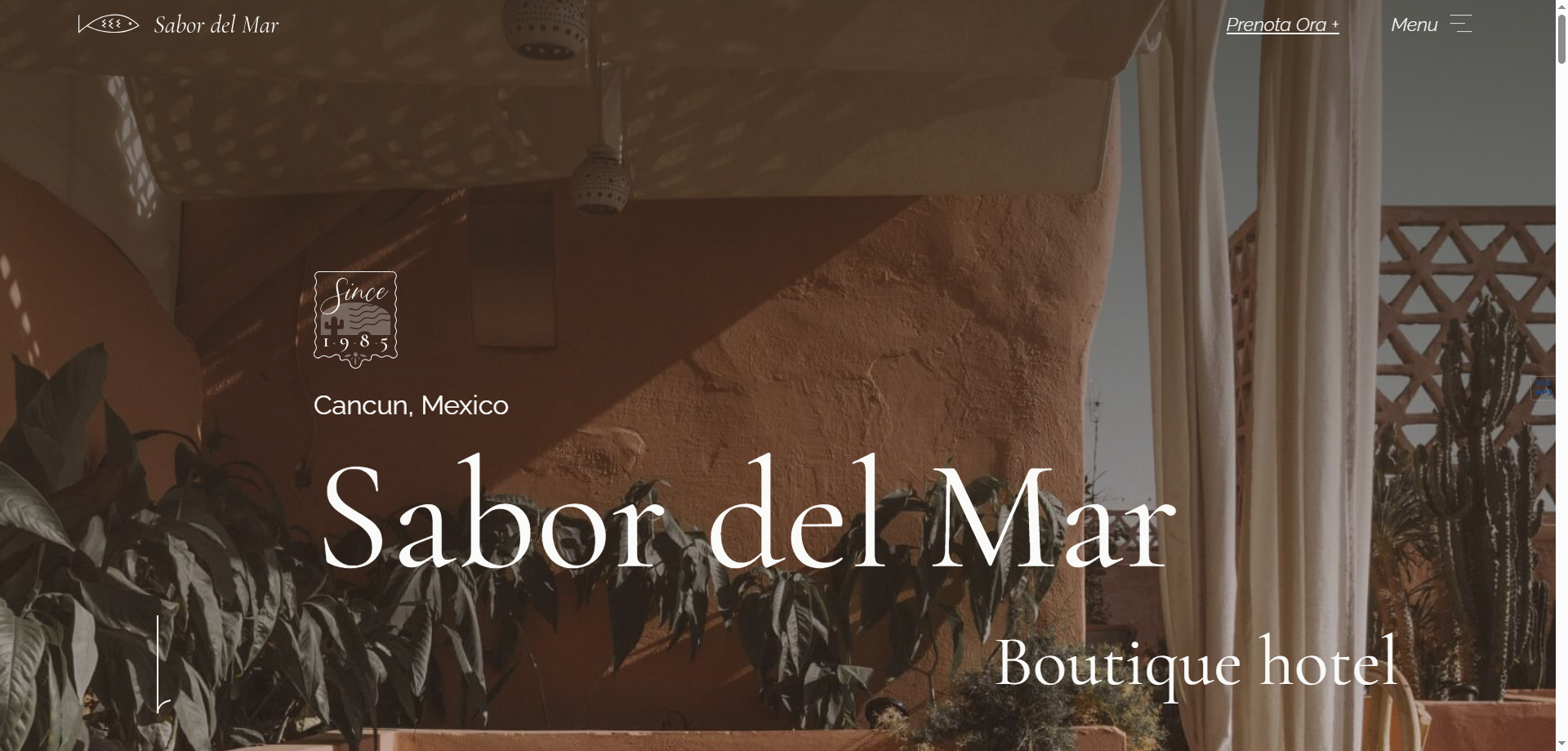 Sabor del Mar (IT) — Otel Webflow örneği