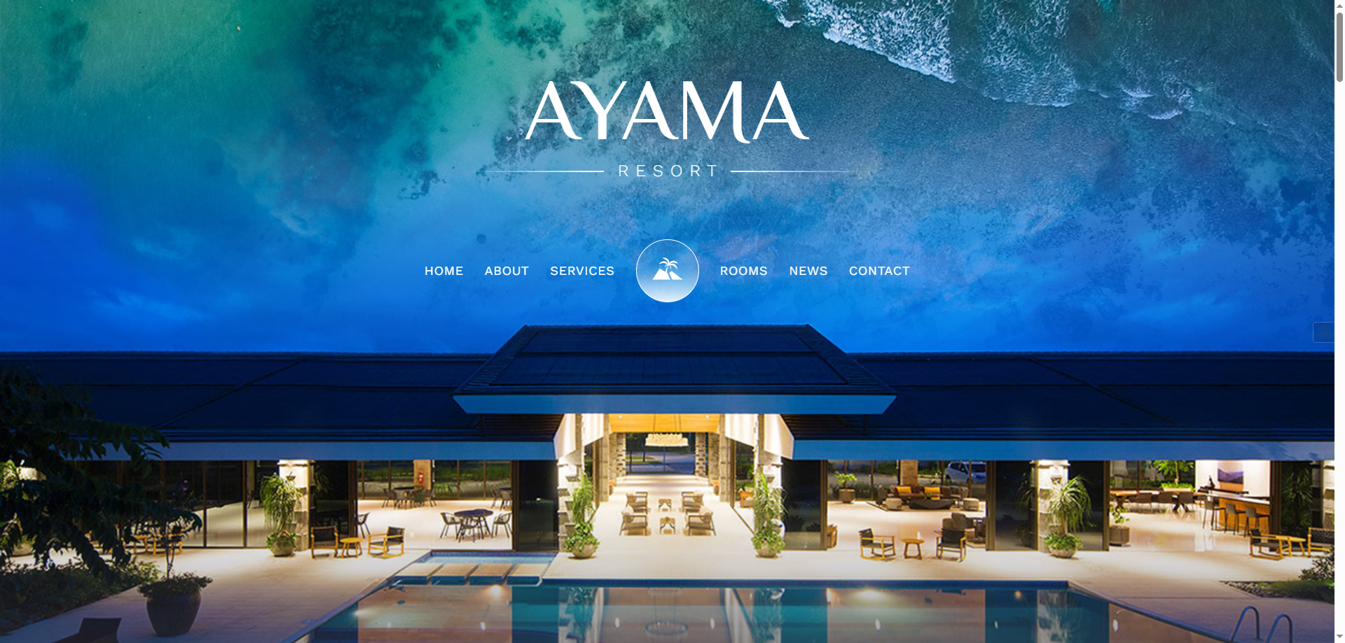 Ayama Resort — Otel Webflow örneği