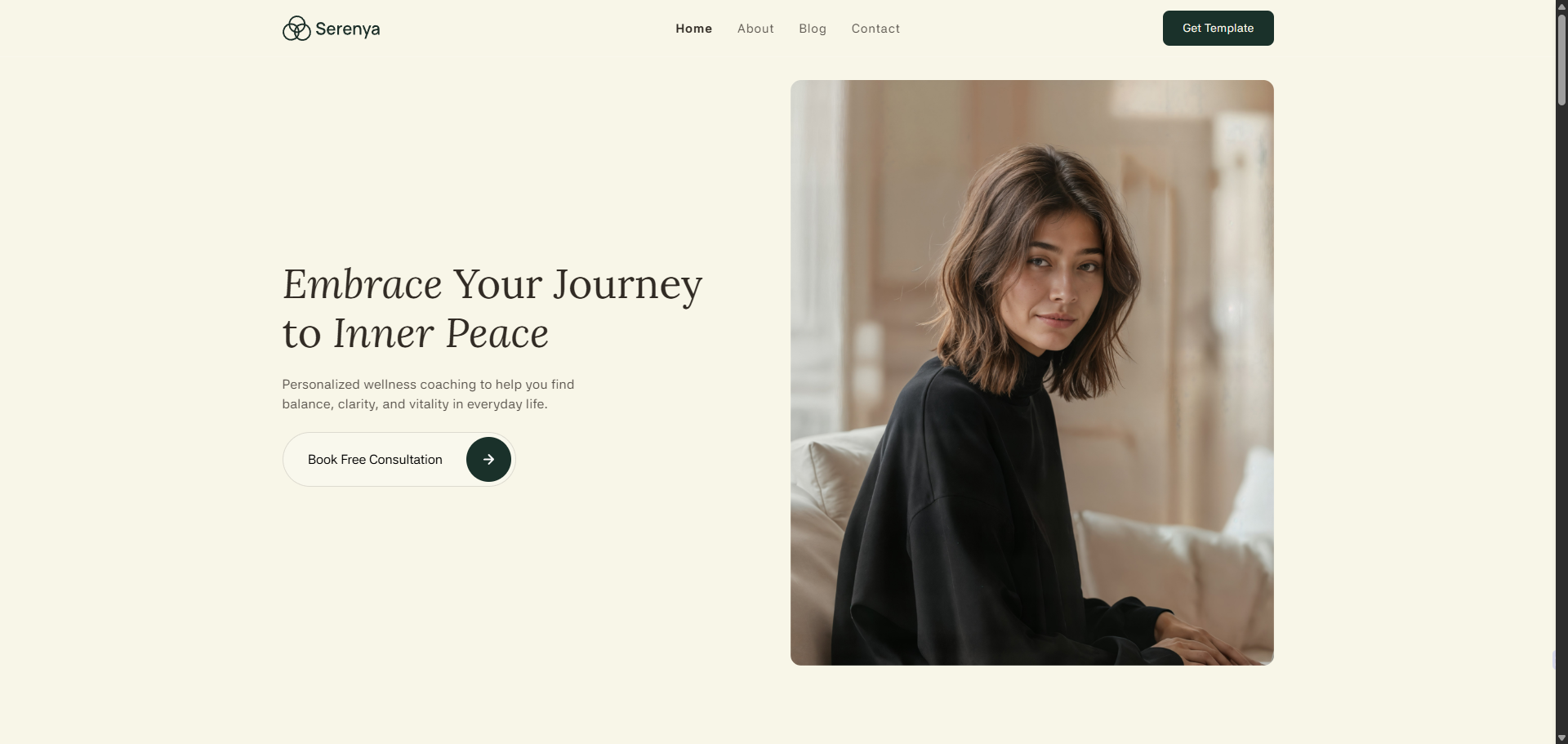 Serenya — Kişisel Webflow örneği