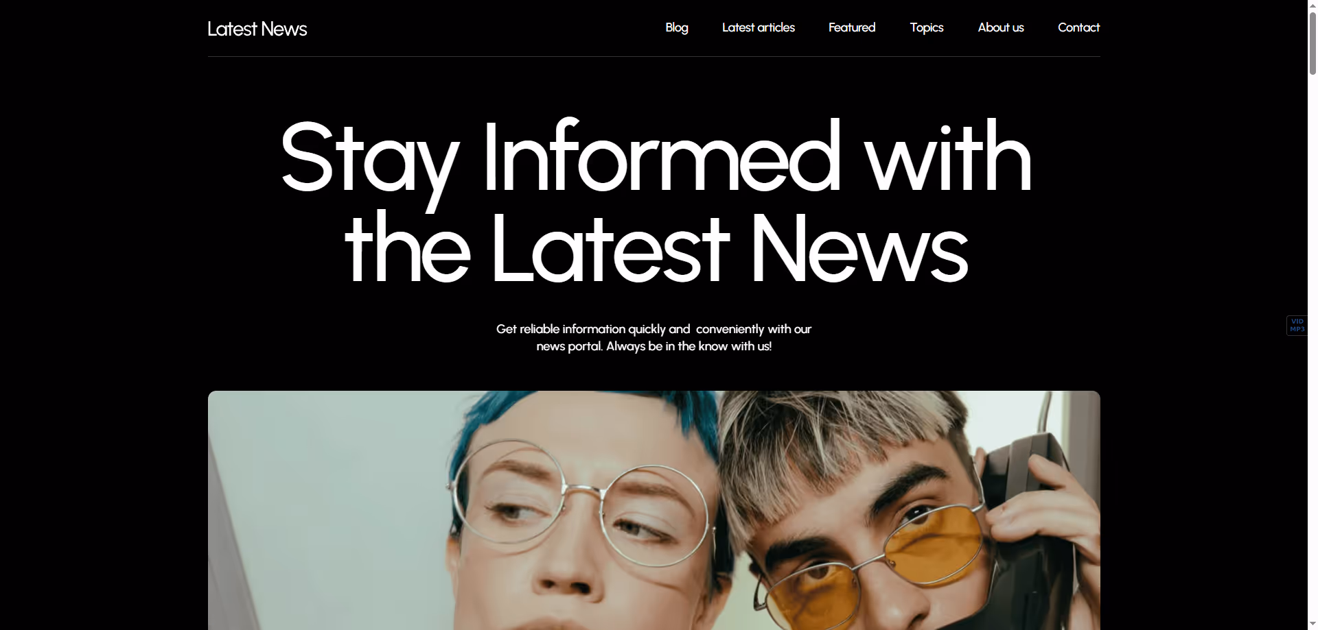 Haber web site tasarım Örnekleri ve Şablonları
