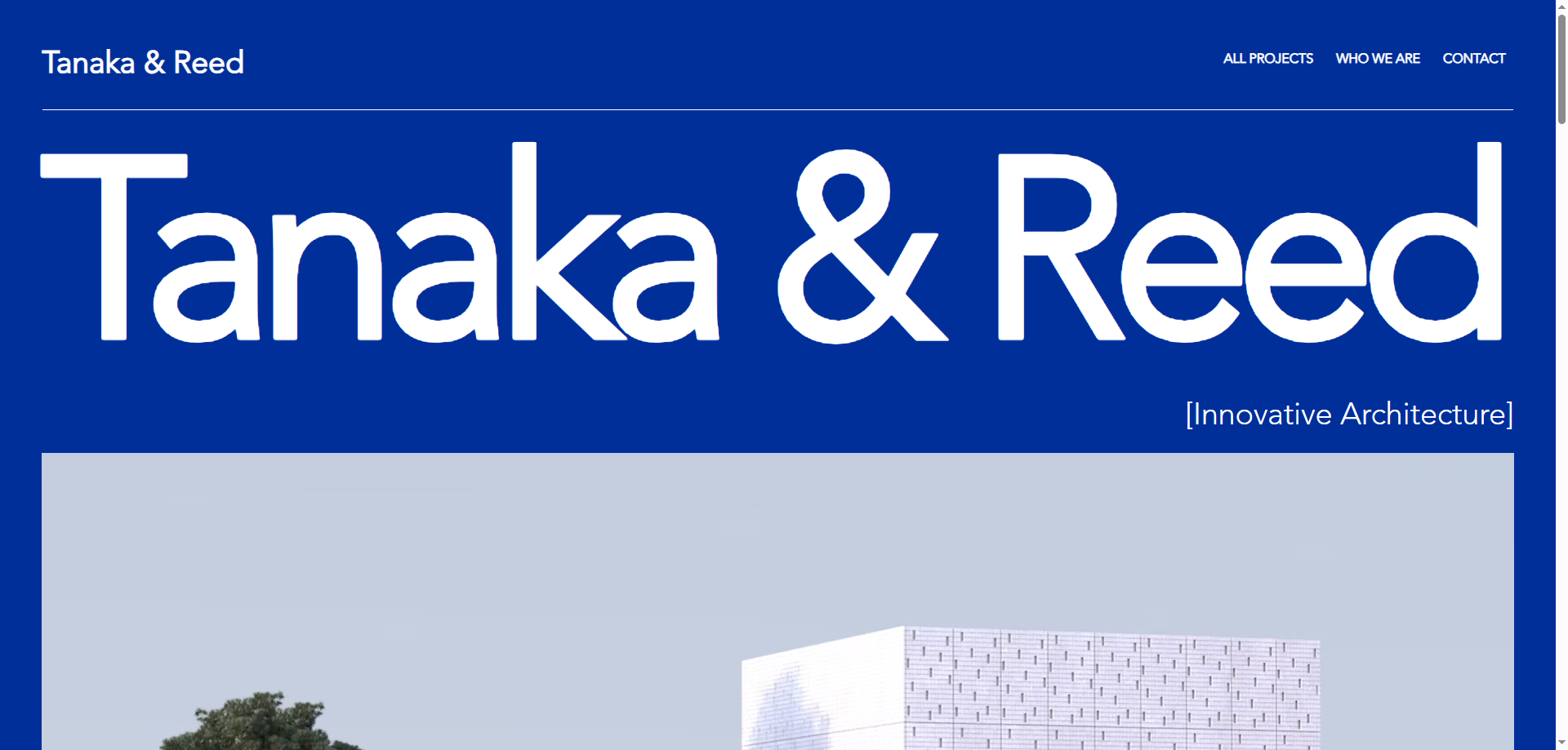 Tanaka & Reed — İnşaat Web sitesi örneği