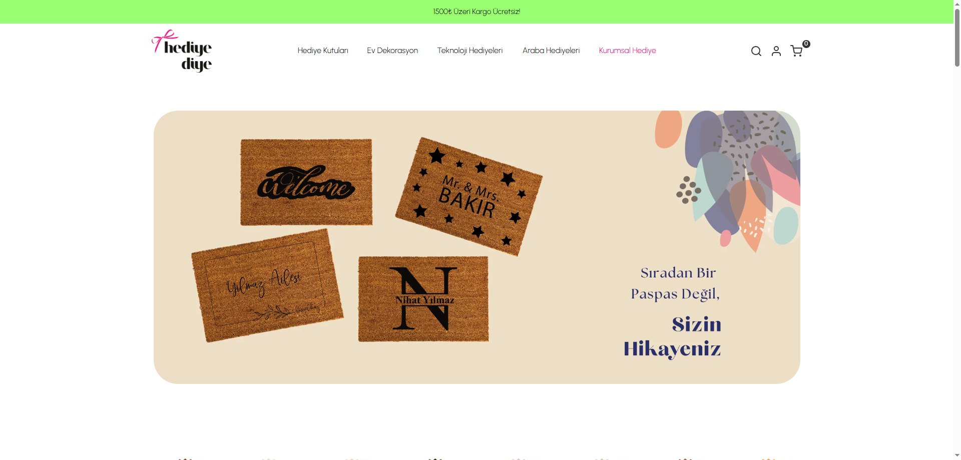 Hediye Diye — E-ticaret İkas örneği
