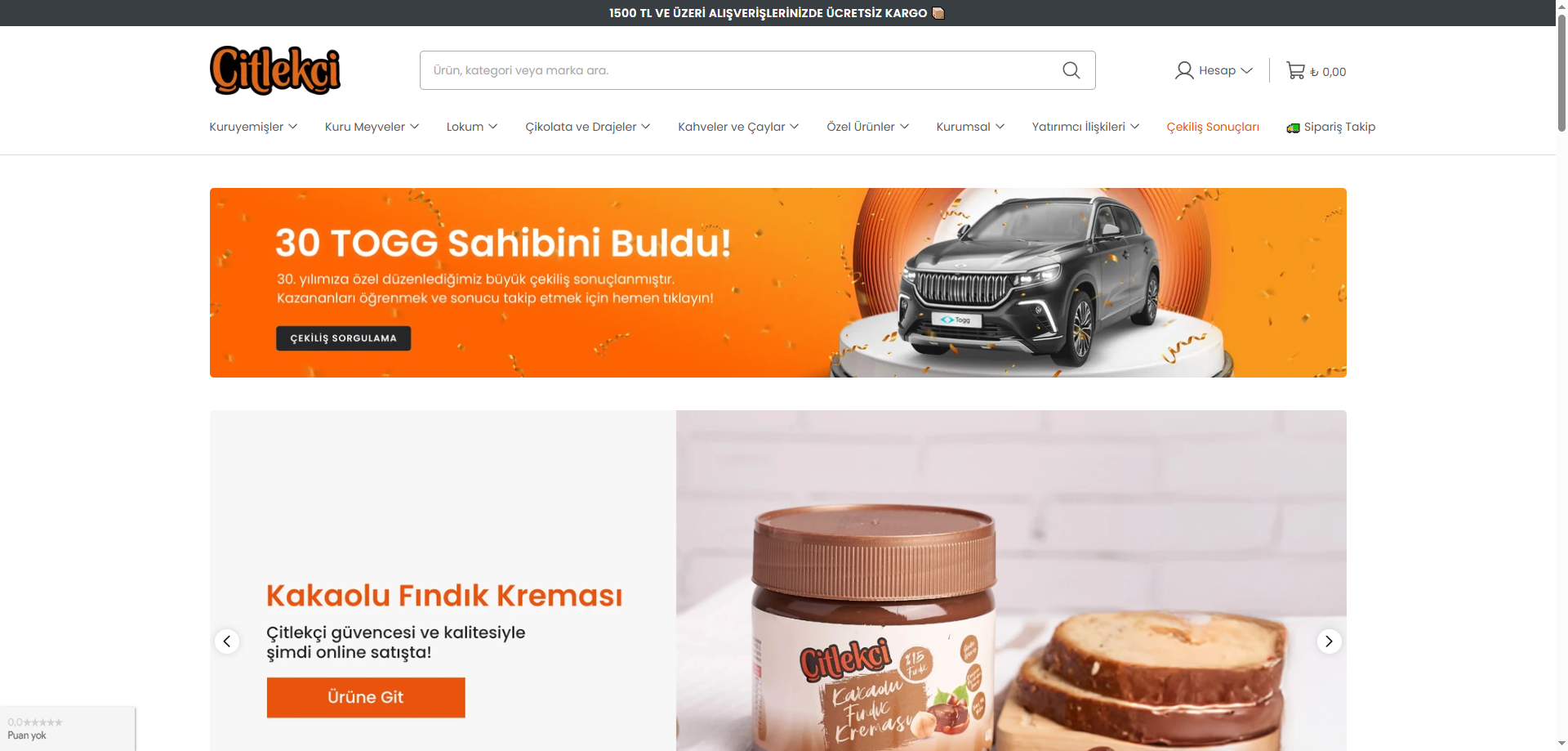 Çitlekçi — E-ticaret İkas örneği