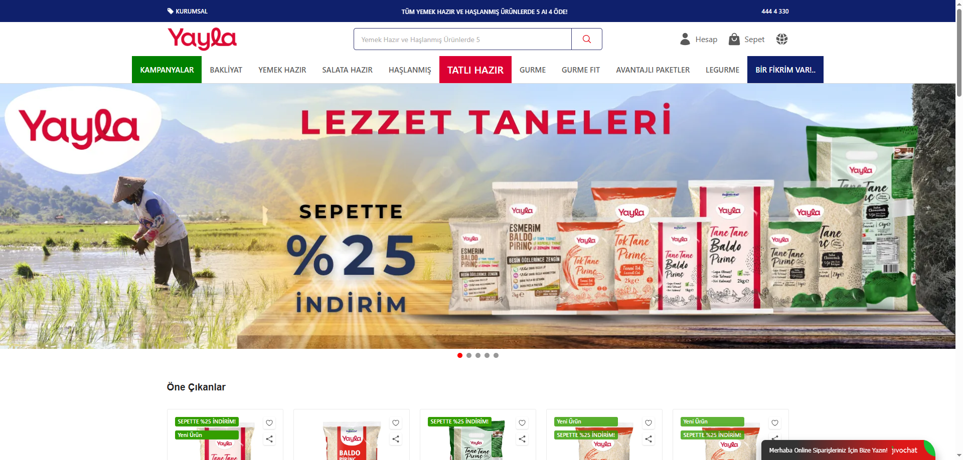 Yayla Bakliyat — E-ticaret İkas örneği