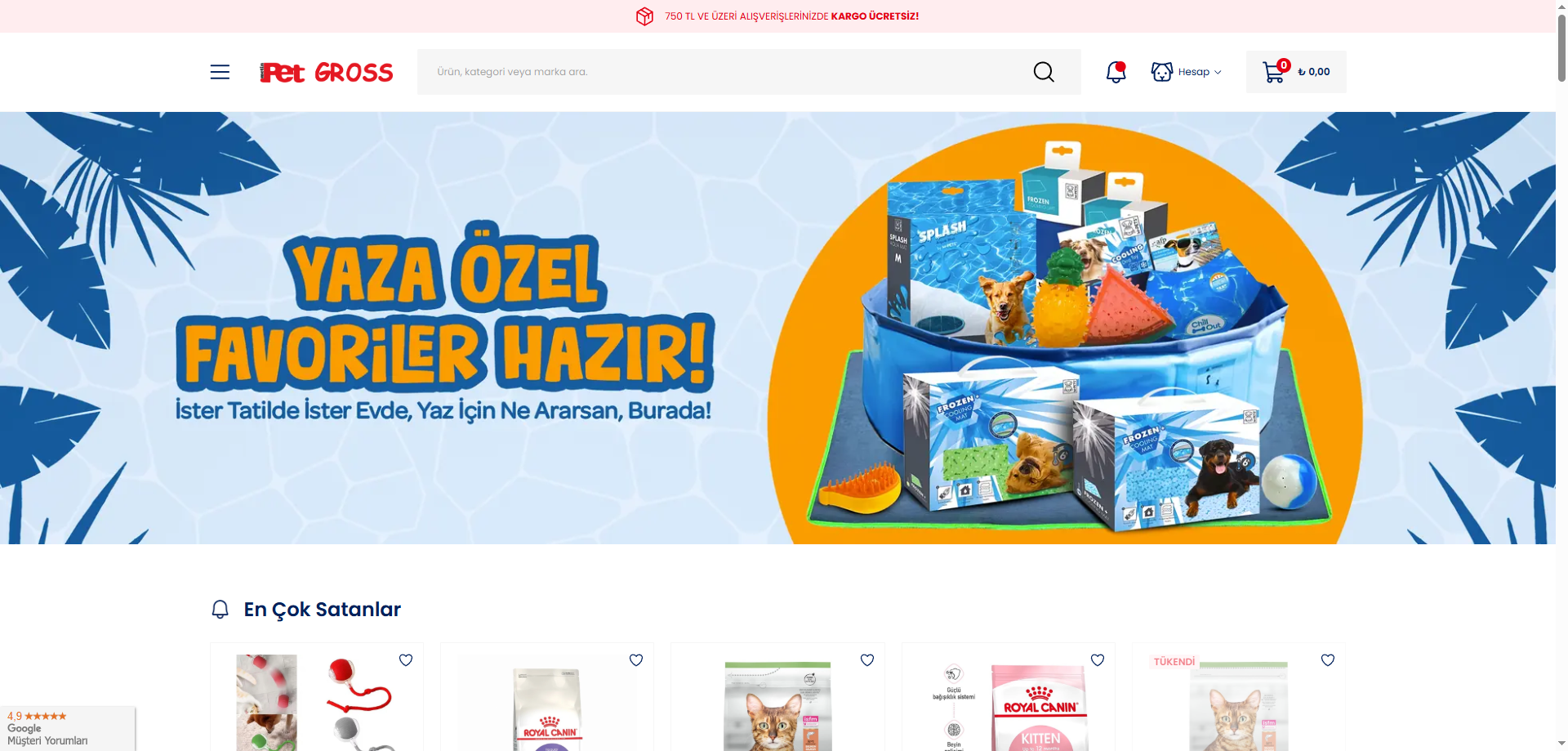 Pet Gross — E-ticaret İkas örneği