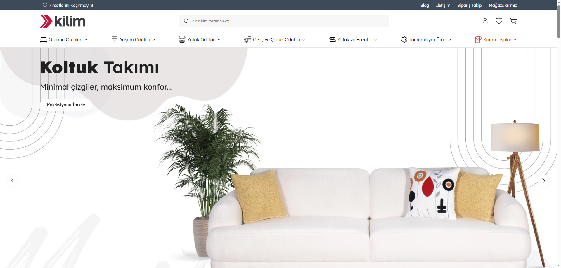 Kilim Mobilya — E-ticaret İkas örneği