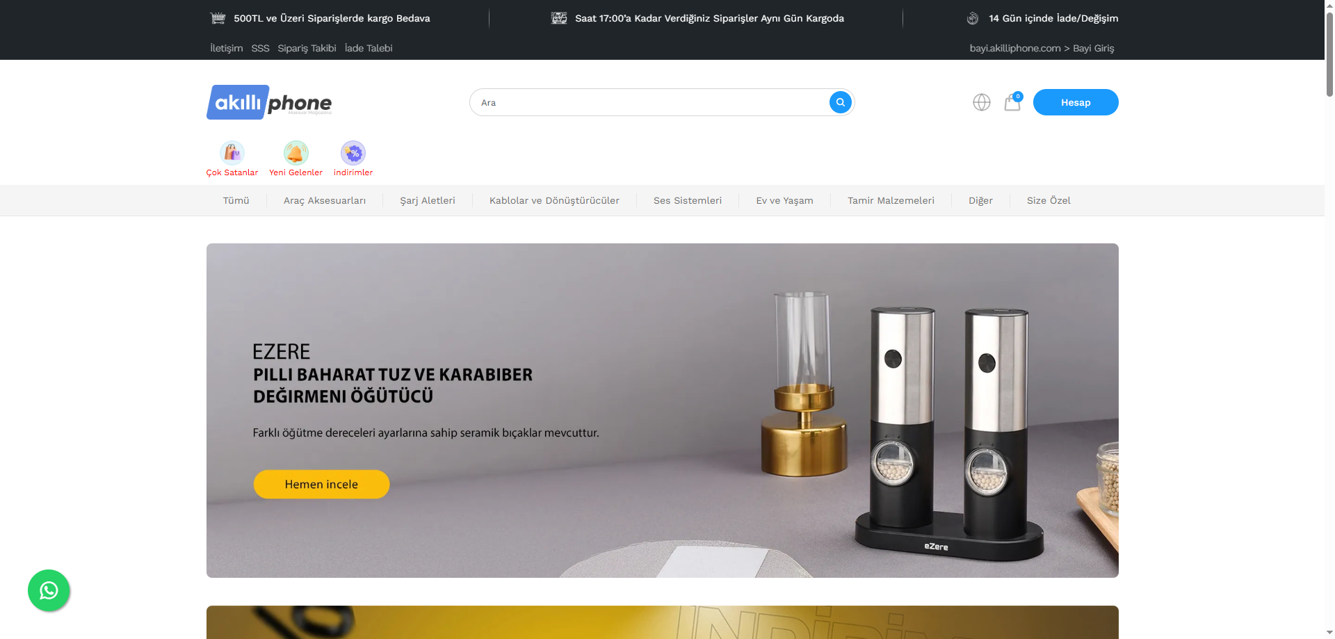 Akıllı Phone — E-ticaret İkas örneği