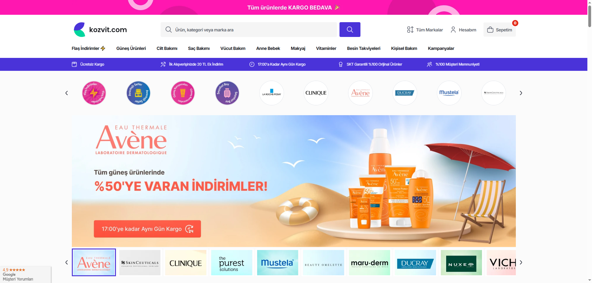 Kozvit — E-ticaret İkas örneği