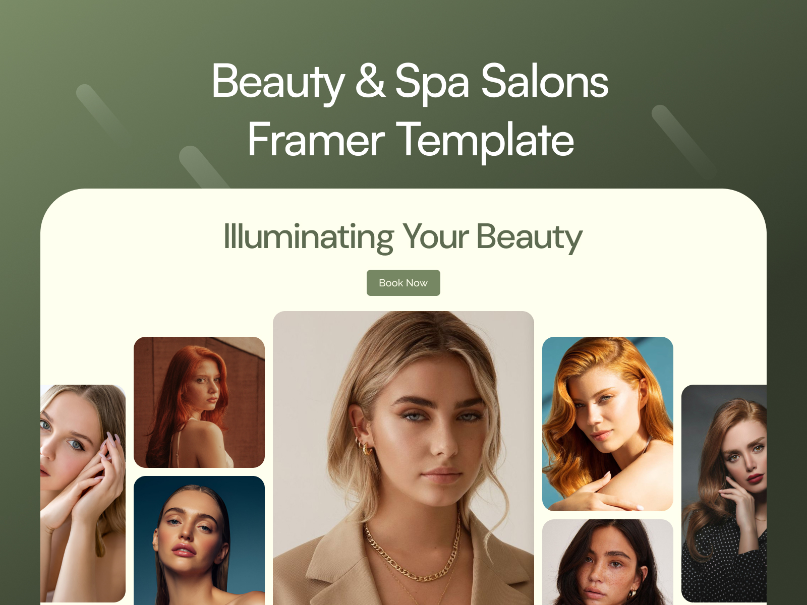 Glowra — Güzellik Salonu Framer örneği