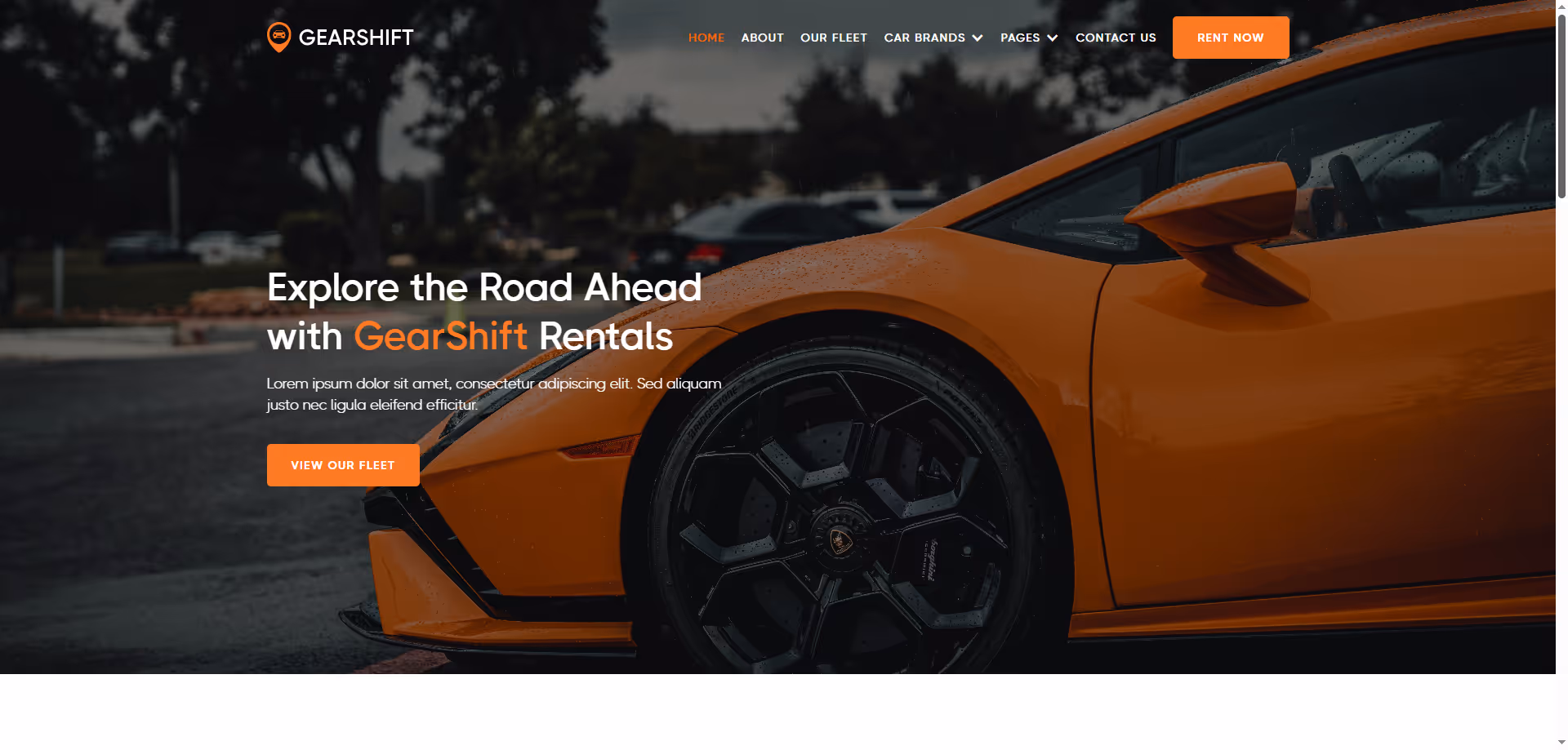 Rent a car oto galeri araç kiralama web site tasarım Örnekleri ve Şablonları