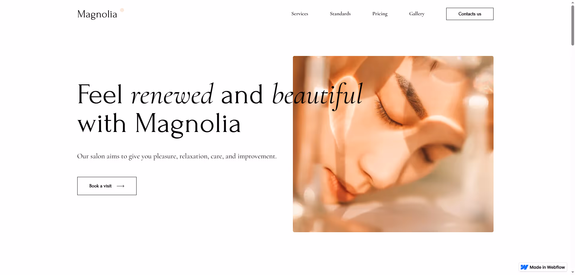 Webflow web site tasarım Örnekleri ve Şablonları