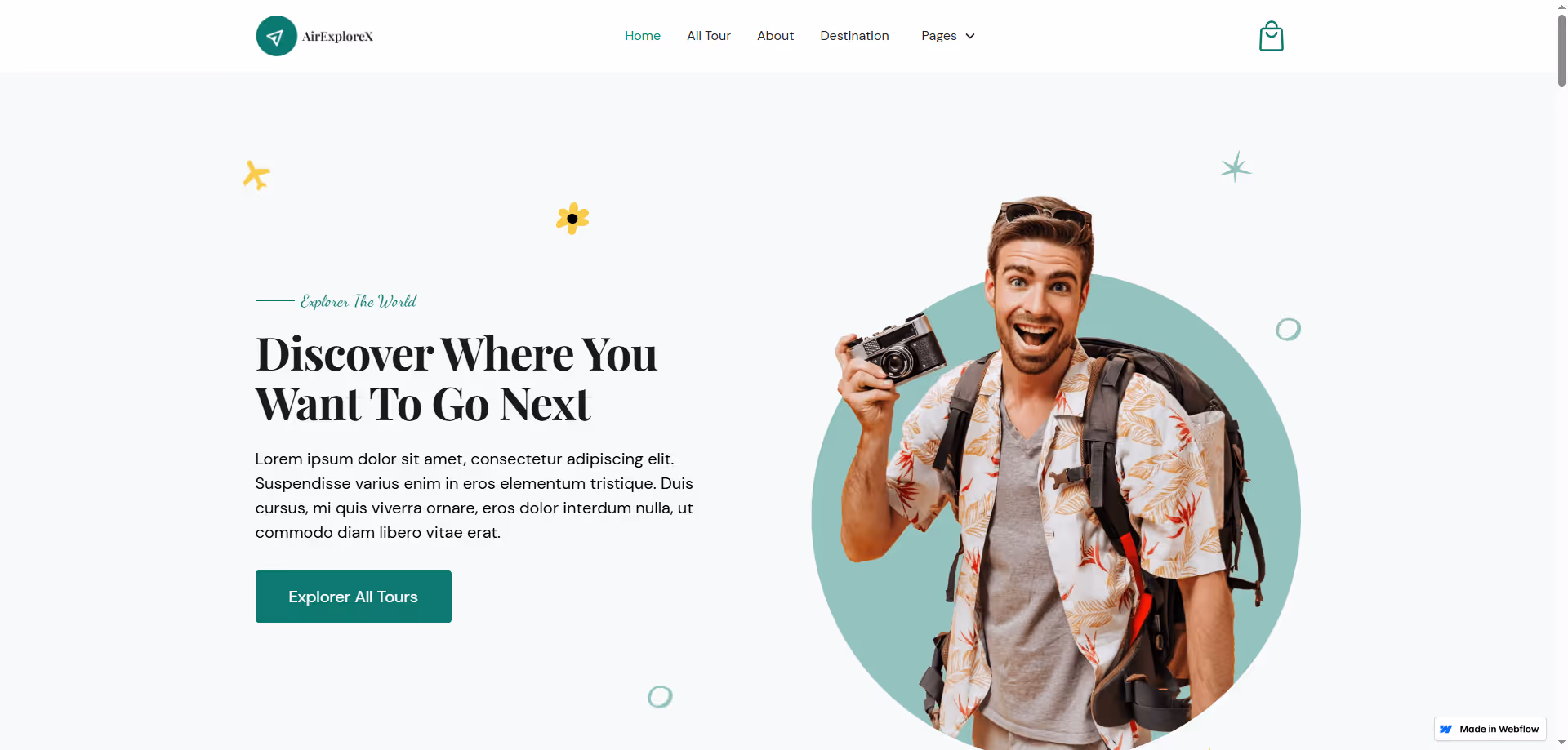 Webflow web site tasarım Örnekleri ve Şablonları