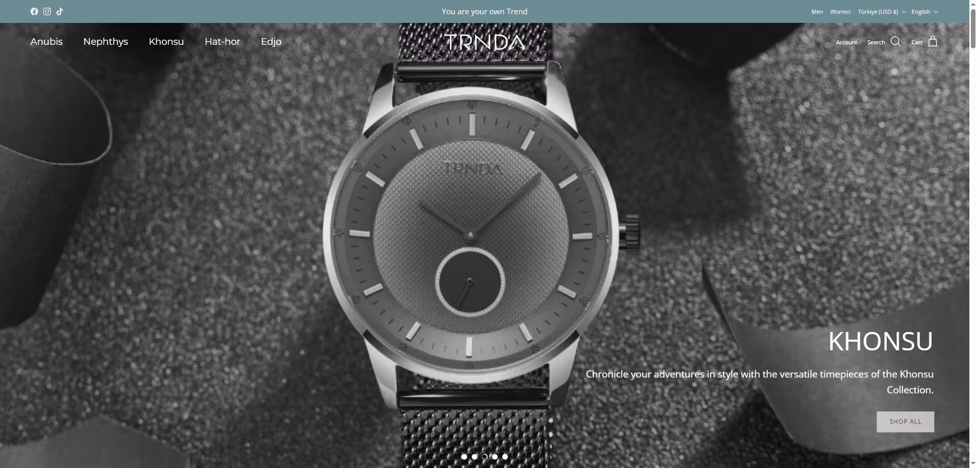 Shopify web site tasarım Örnekleri ve Şablonları