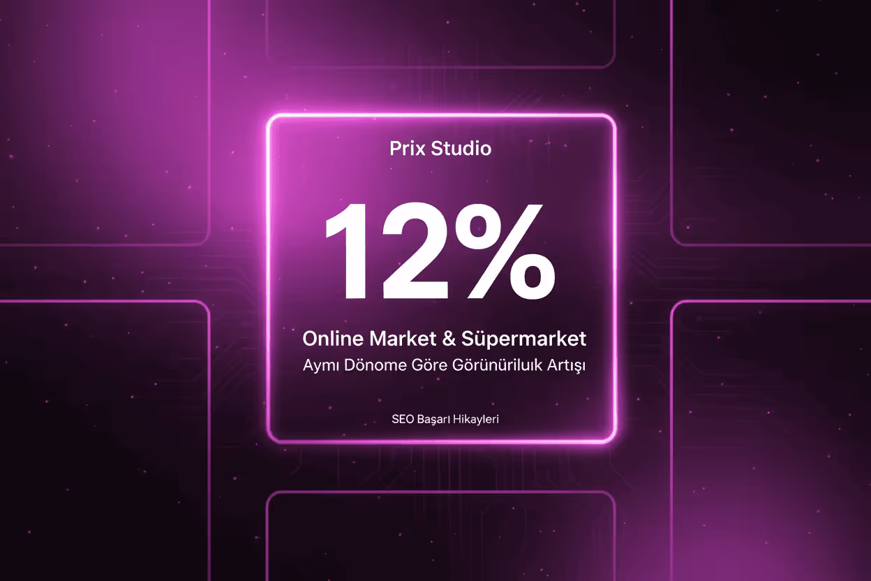 Online Market & Süpermarket Aynı Döneme Göre %12 Görünürlük ve %9 Organik Trafik Artışı