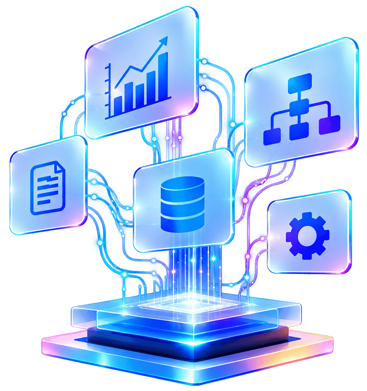 Connected data, analytics, workflows and automation infrastructure