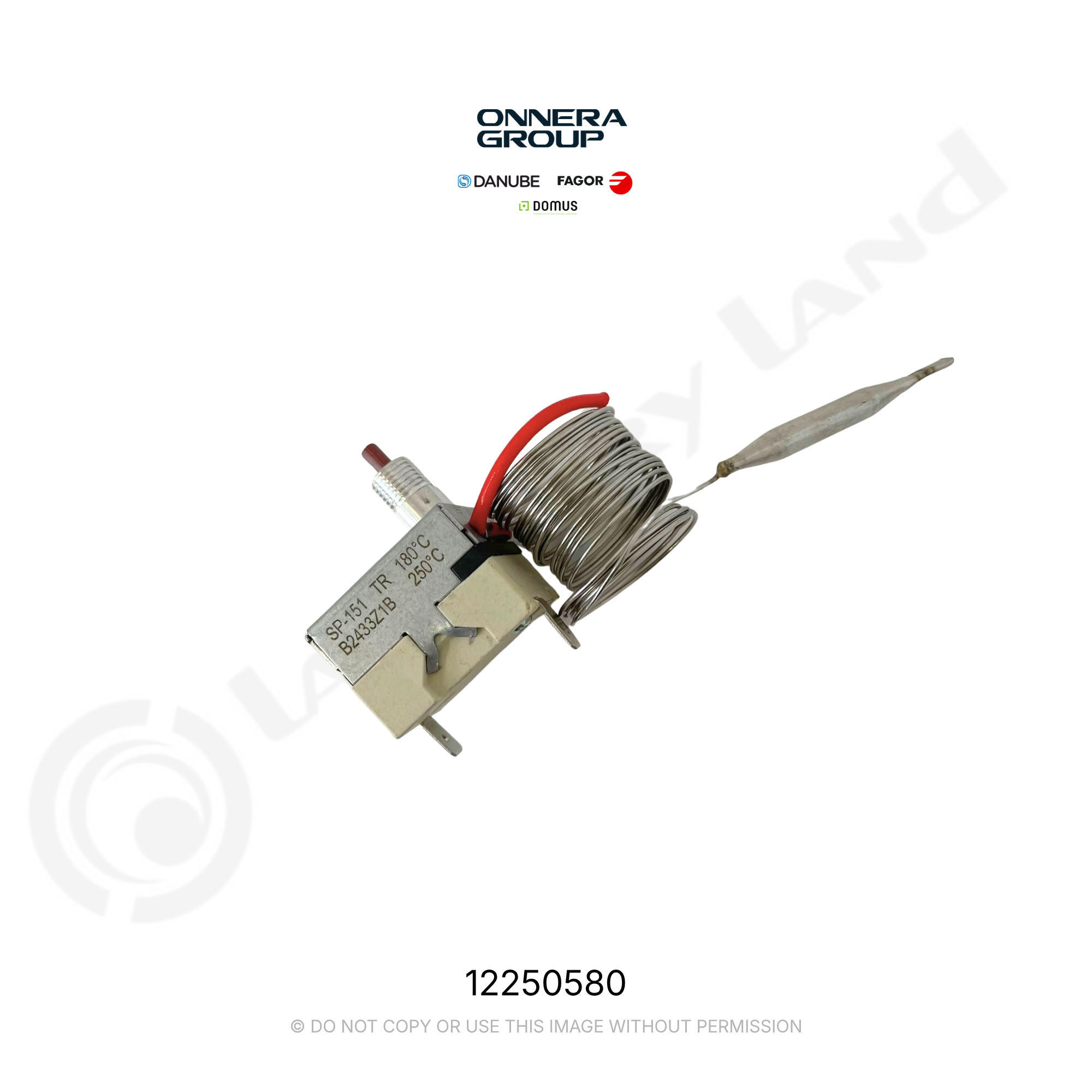 METAL SAFETY THERMOSTAT 2T 180ºC