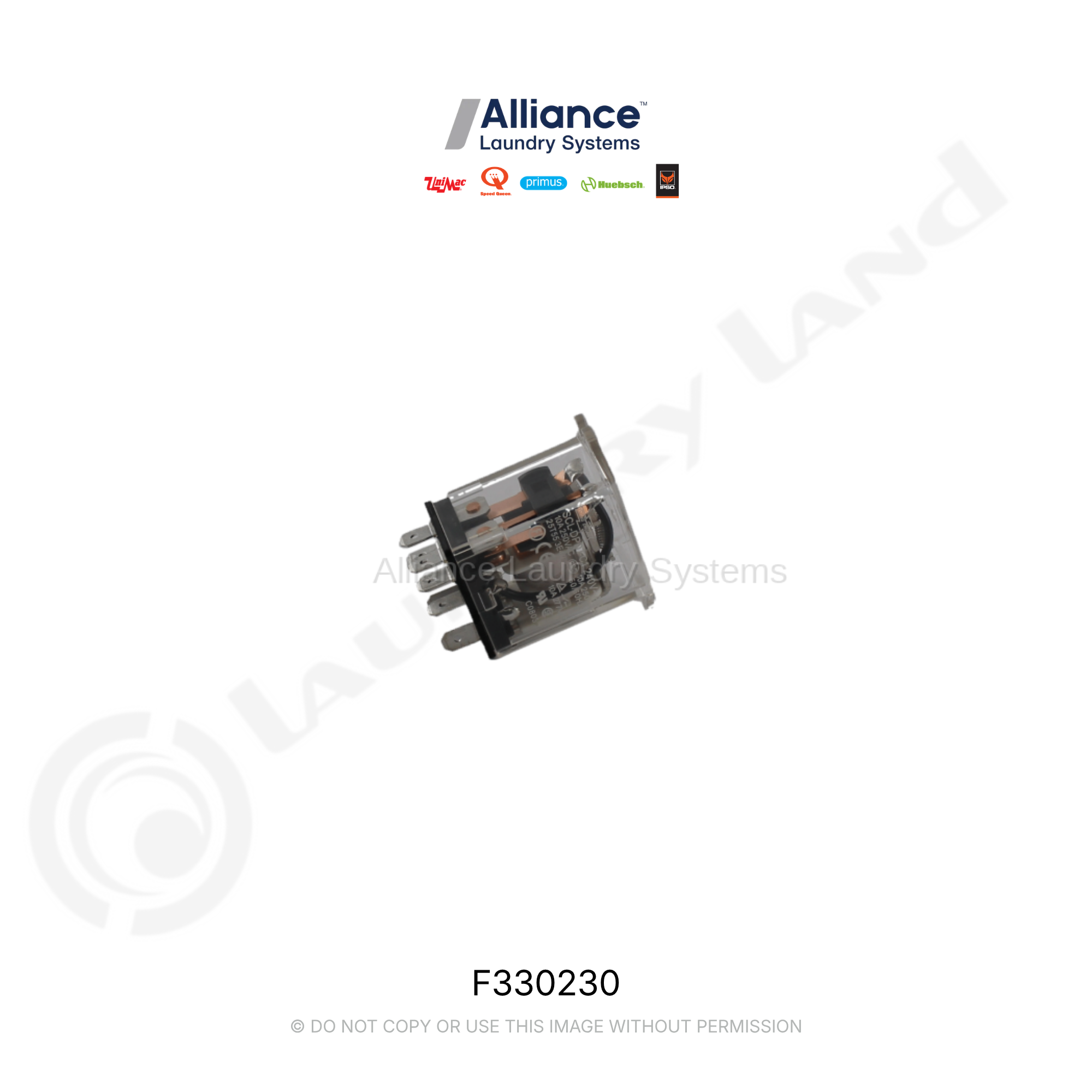 RELAY FLANGE DPDT 240V
