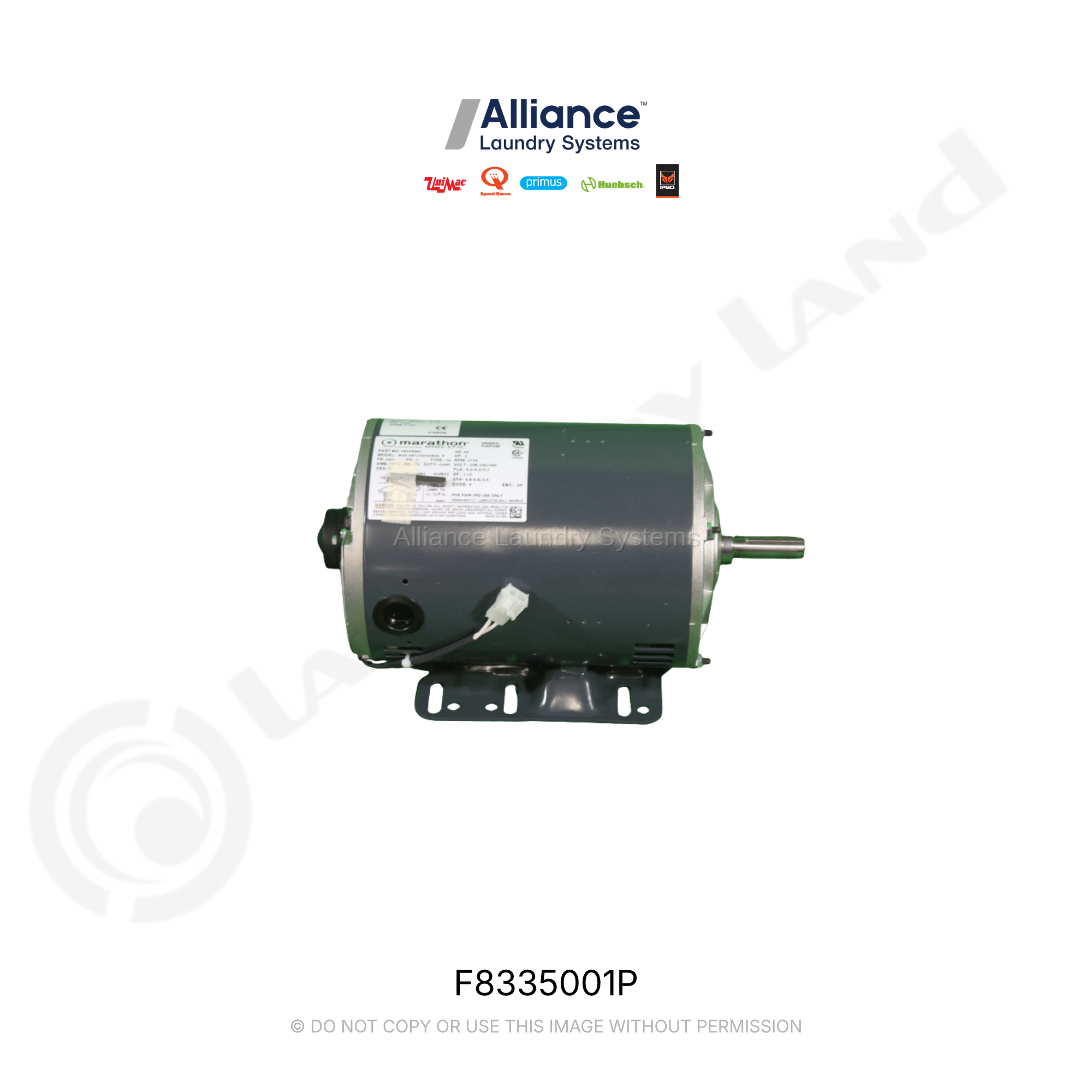 MOTOR 230/460V 2HPW/TACH, PKG