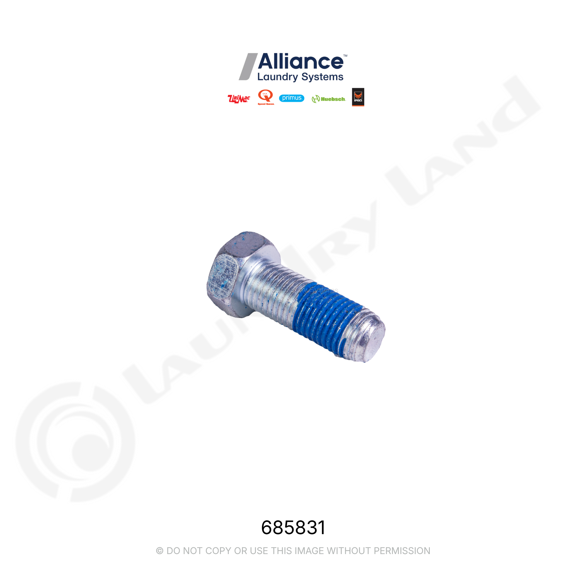 SCREW 3/8-24UNFX1 LH NYLON