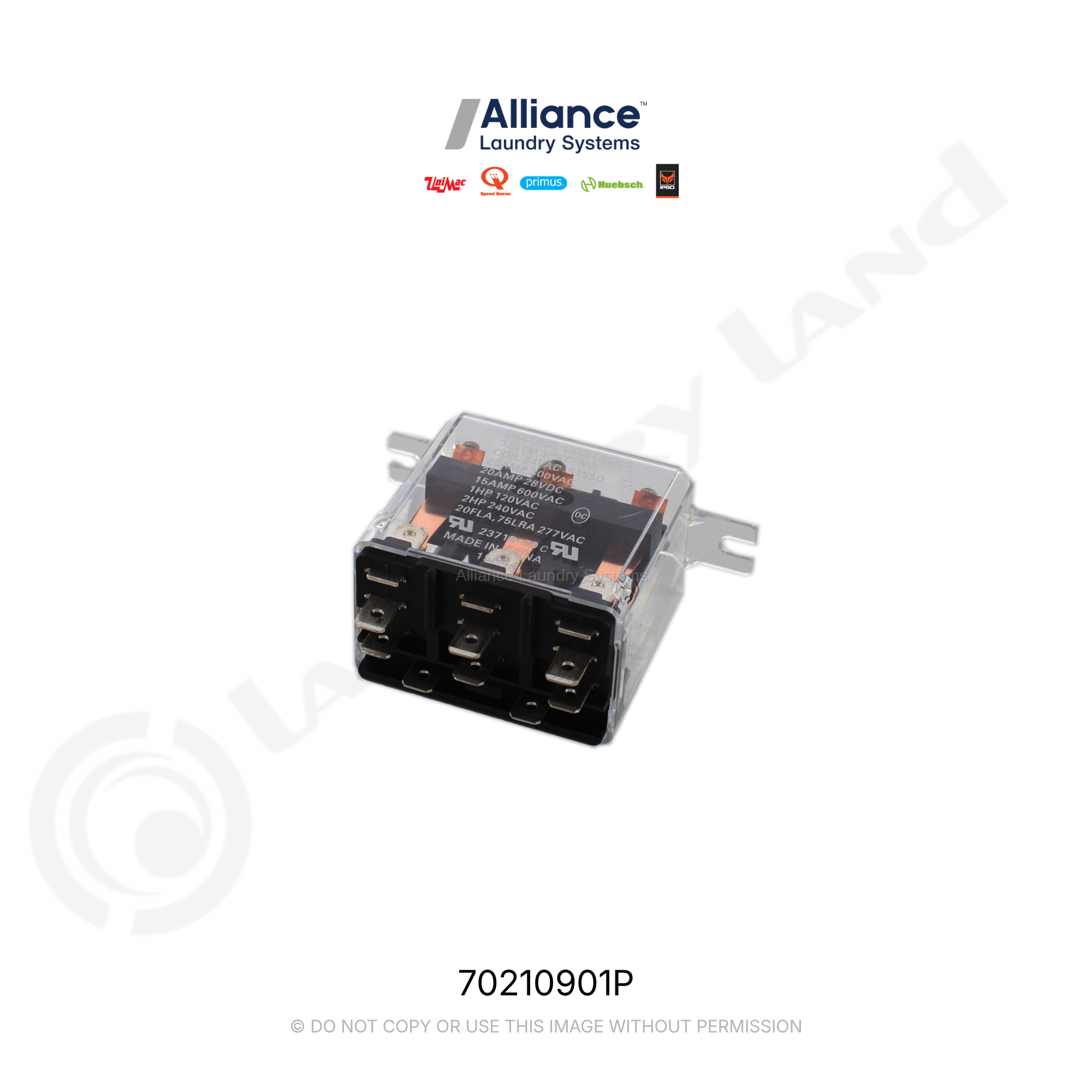 RELAY 24V 50/60HZ 3PST-NO PKG