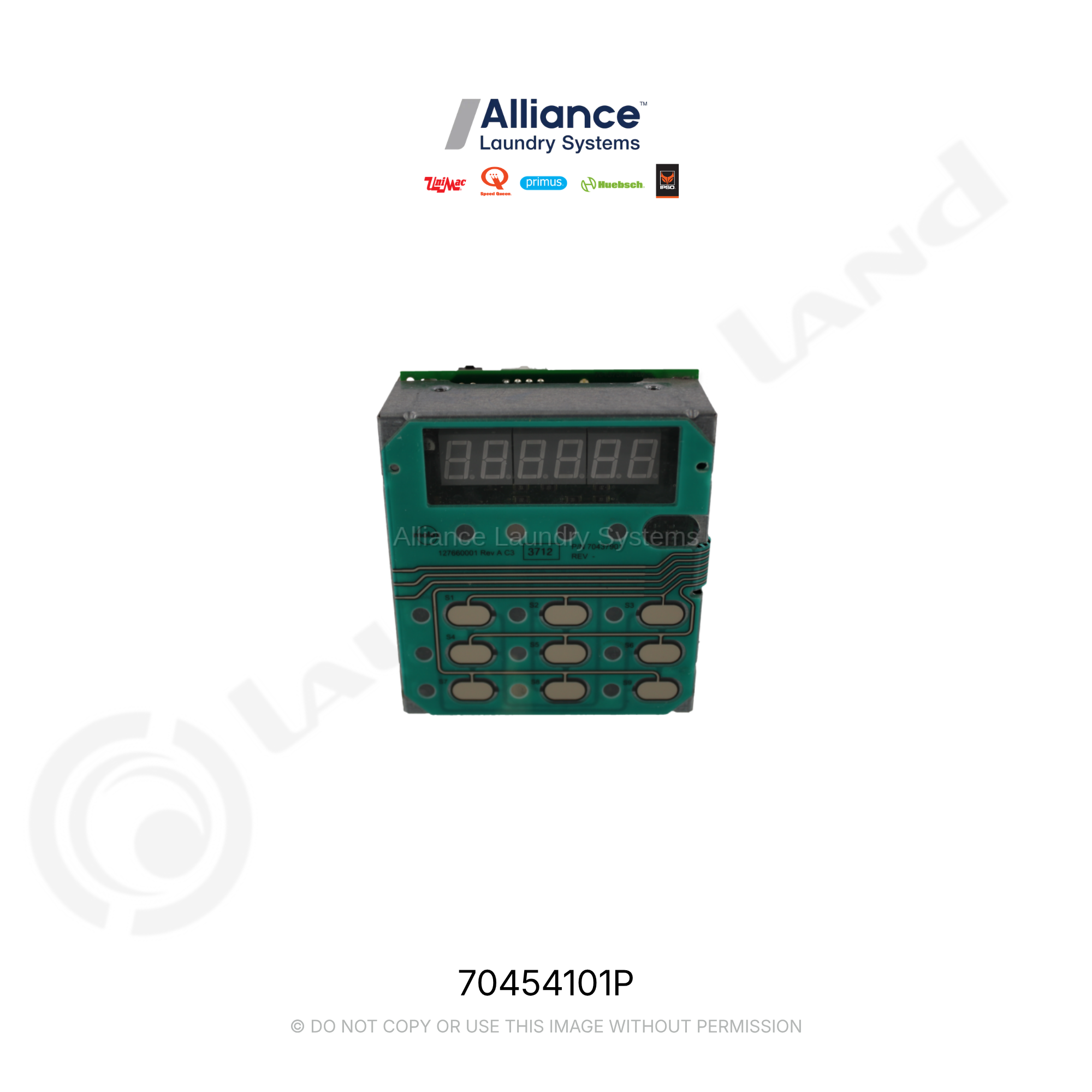 Dryer PKG,CONTROL OPL LED SQ/H/U