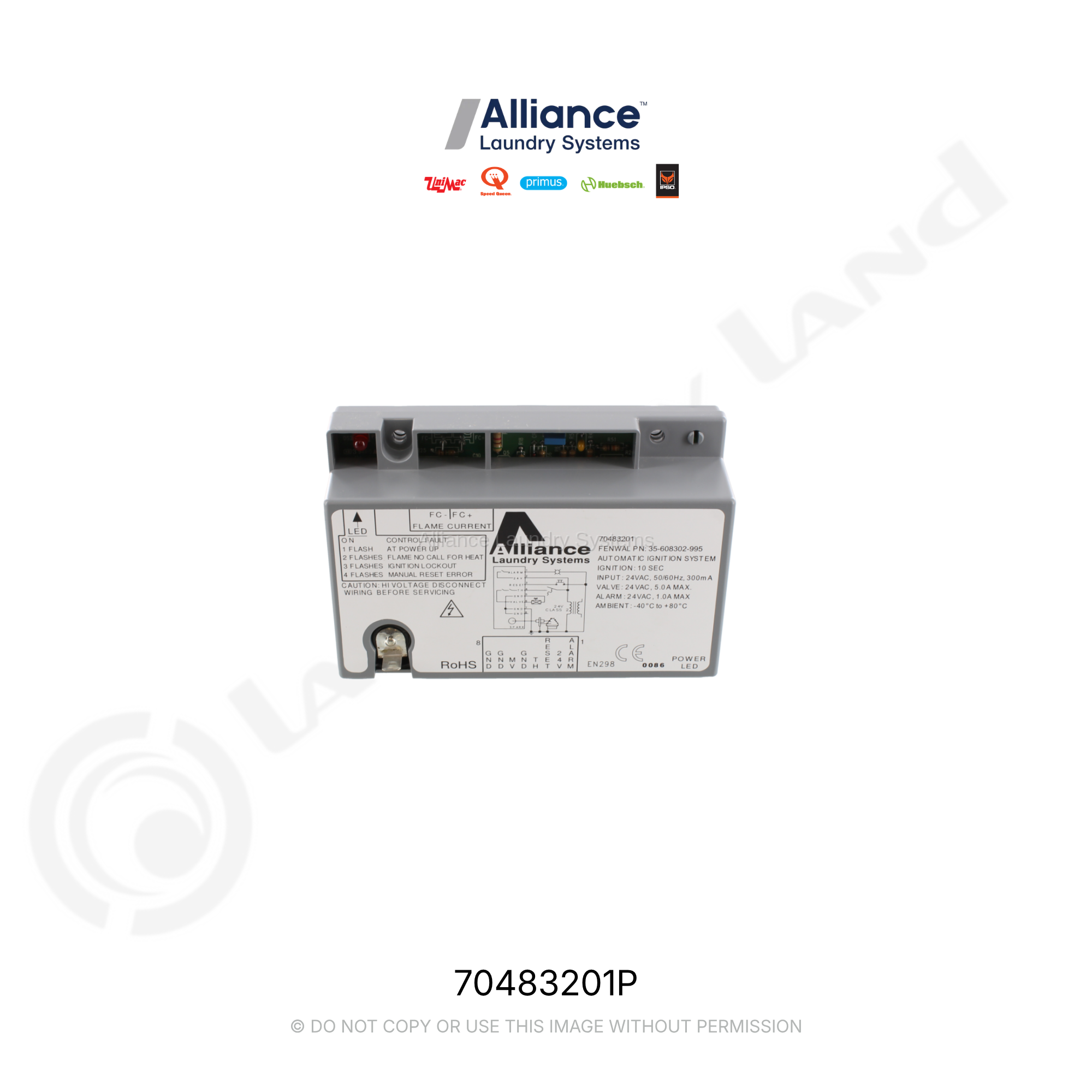 CONTROL,IGNITION 24V 23-SEC PRG EU ROHS