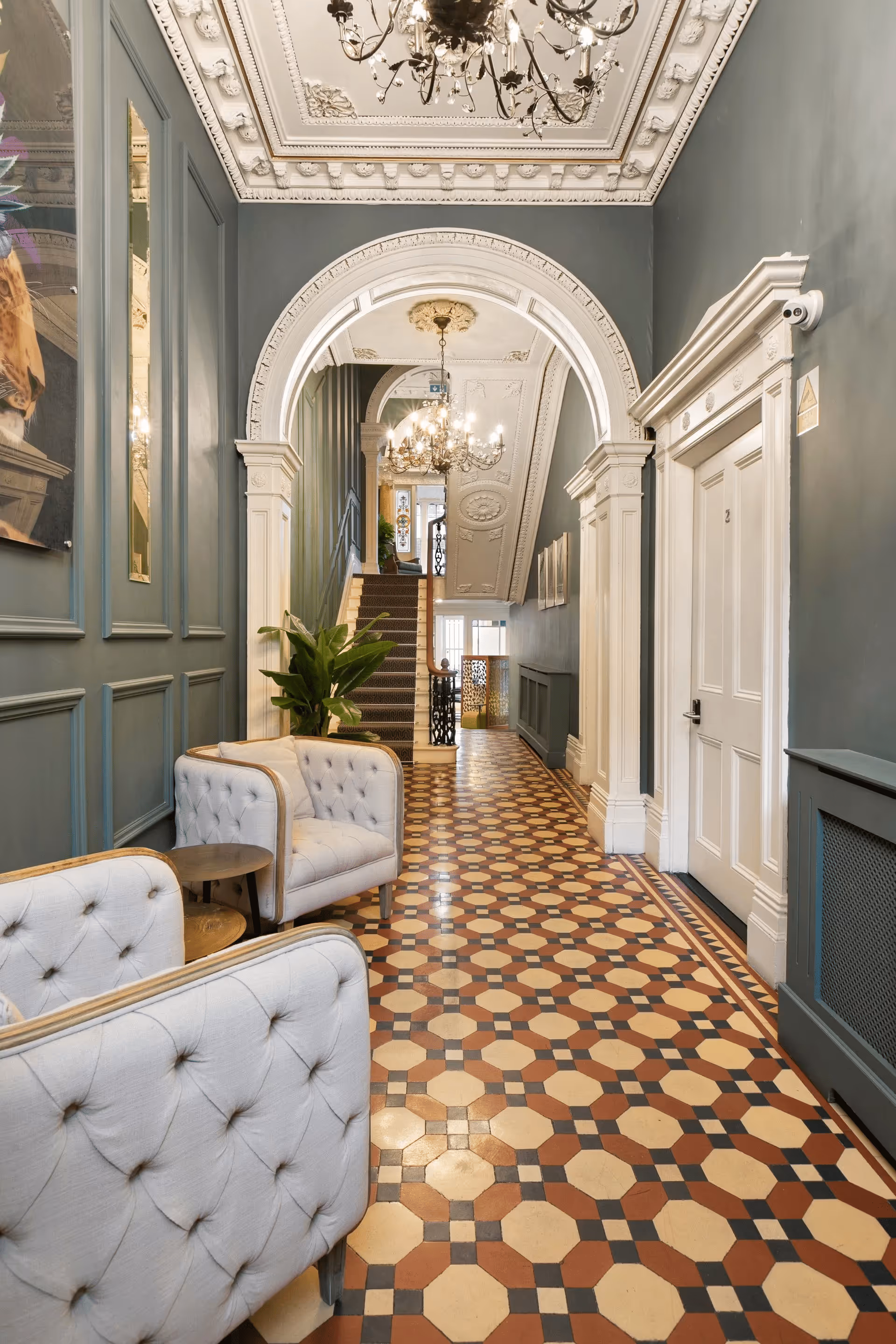 Bright office hallway in Dublin