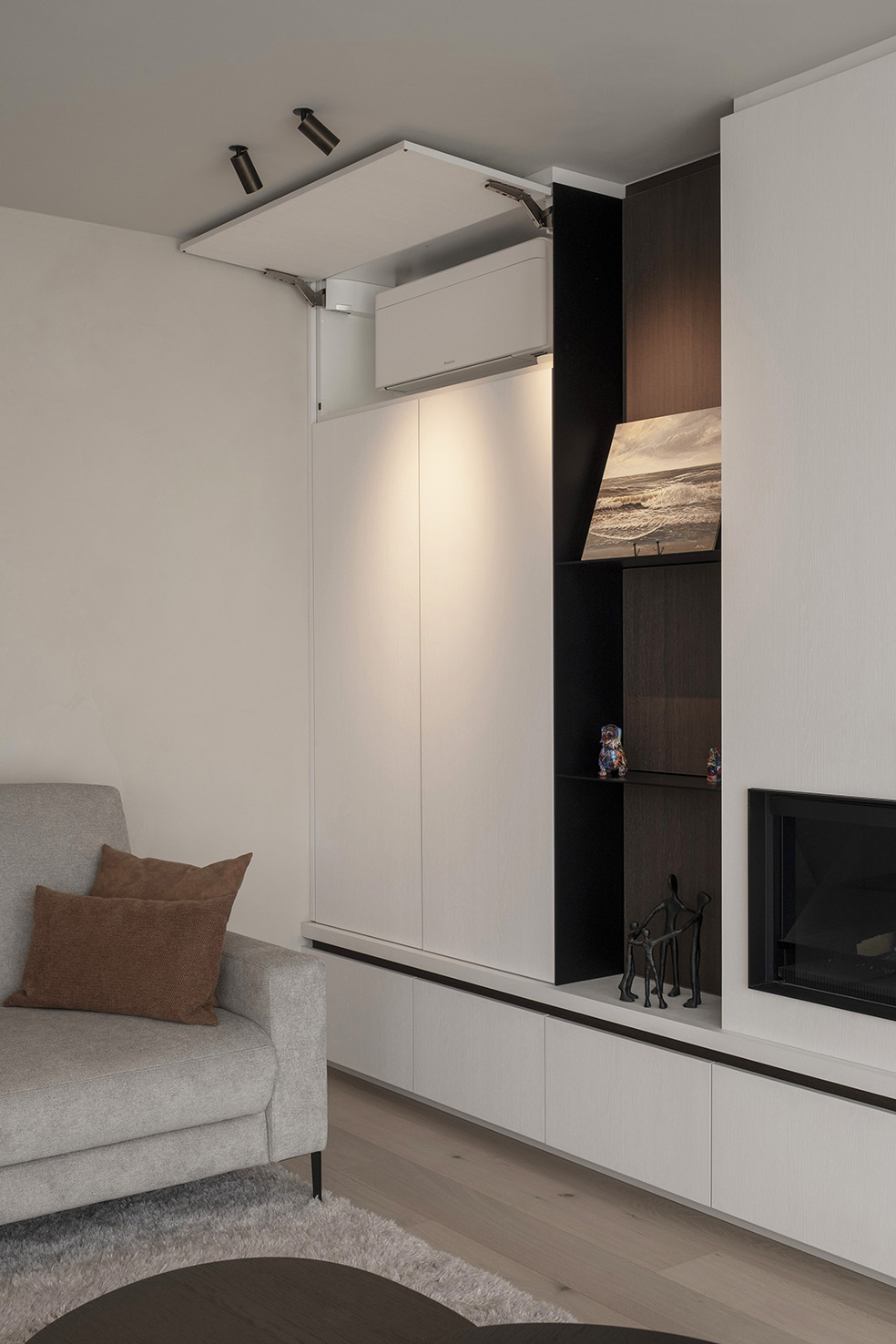 modern maatwerk met ingewerkte airco