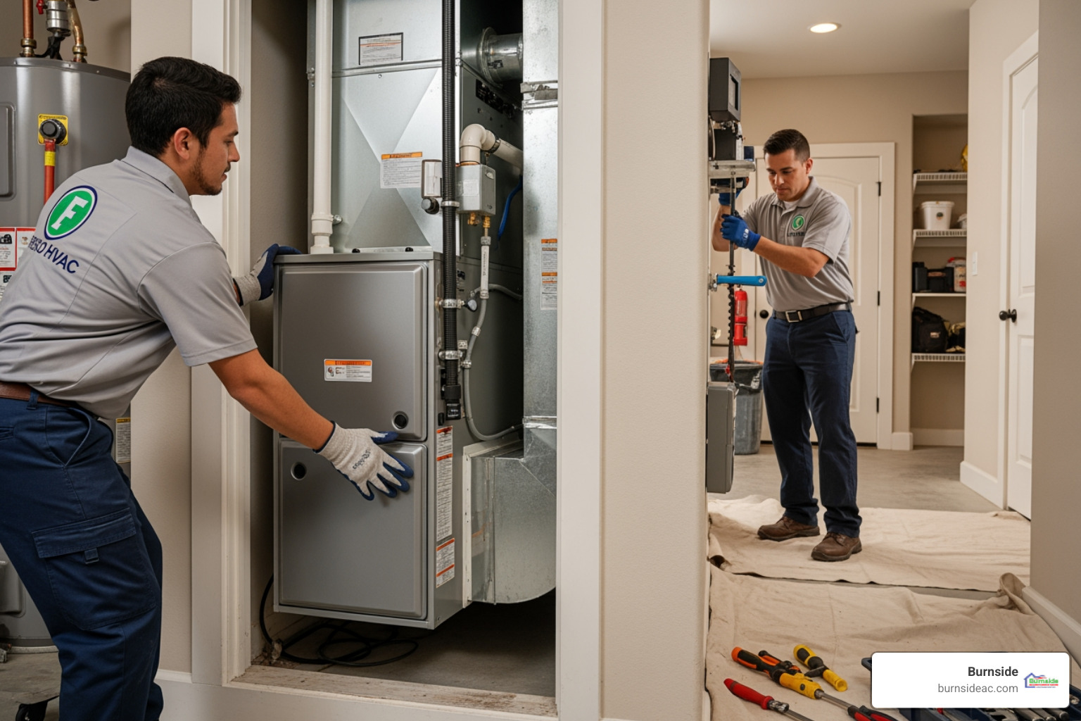 modern furnace in cozy frisco home - furnace replacement affordable in frisco, tx