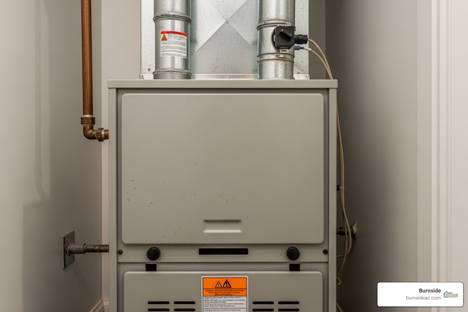 Infographic showing the five critical signs your Celina home needs furnace replacement: 1) Furnace age exceeding 15-20 years with declining efficiency, 2) Rising energy bills indicating reduced performance, 3) Frequent repair calls becoming costly, 4) Inconsistent heating creating cold spots in different rooms, 5) Strange noises or smells signaling safety concerns - furnace replacement in celina, tx Infographic showing the five critical signs your Celina home needs furnace replacement: 1) Furnace age exceeding 15-20 years with declining efficiency, 2) Rising energy bills indicating reduced performance, 3) Frequent repair calls becoming costly, 4) Inconsistent heating creating cold spots in different rooms, 5) Strange noises or smells signaling safety concerns - furnace replacement in celina, tx